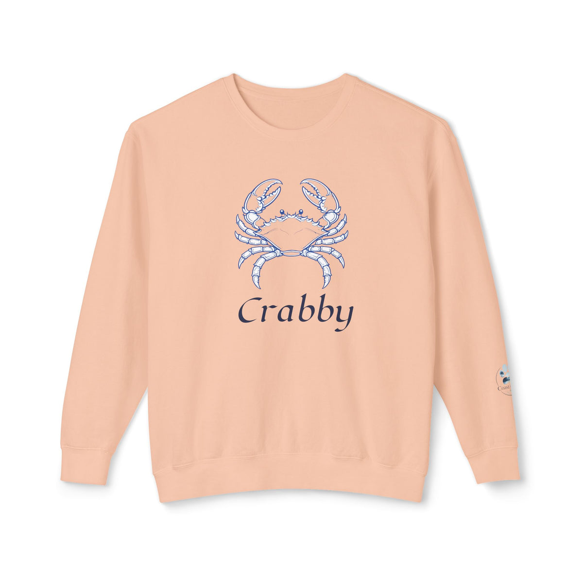 Crabby Blue Crab Sweatshirt — Coastal Nautical Crewneck