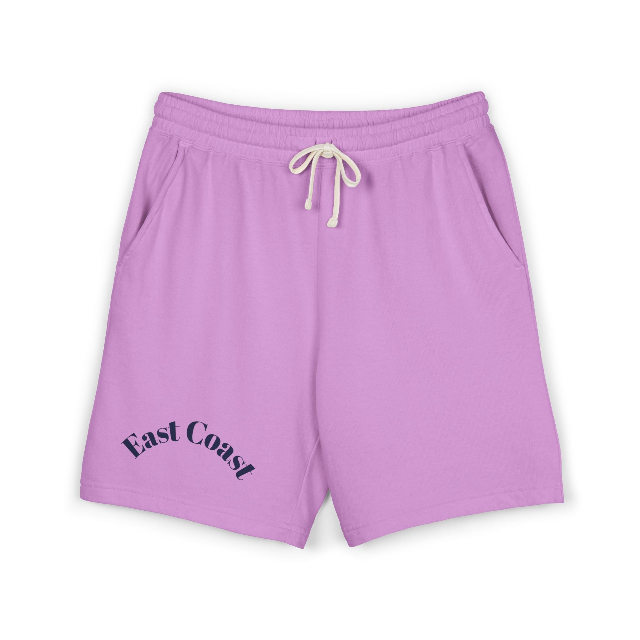 East Coast Graphic Sweat Shorts — Lightweight Garment-Dyed Fleece