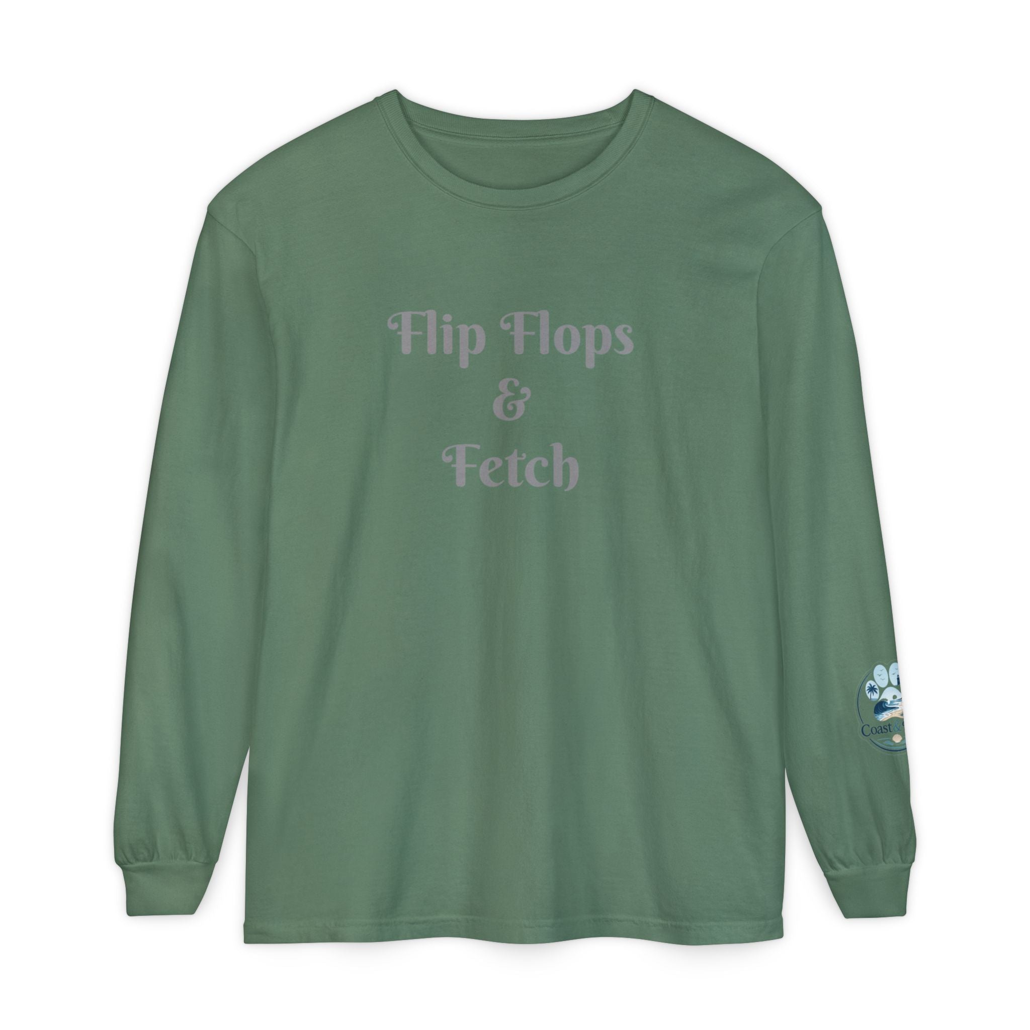 Flip Flops & Fetch Long Sleeve T-Shirt