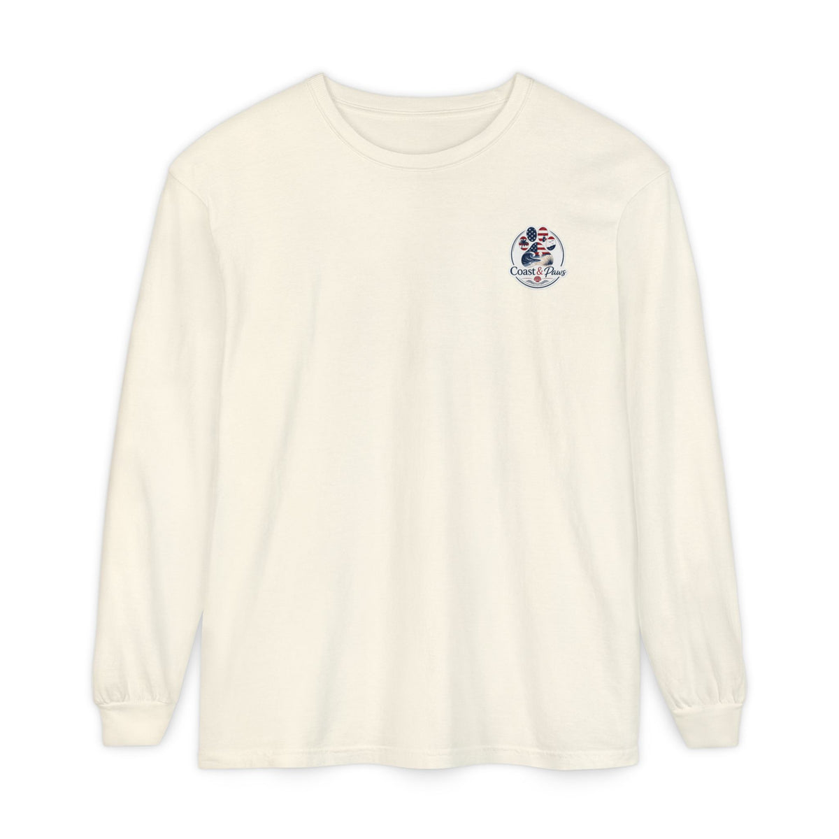 Patriotic Coast & Paws Signature Long Sleeve T‑Shirt