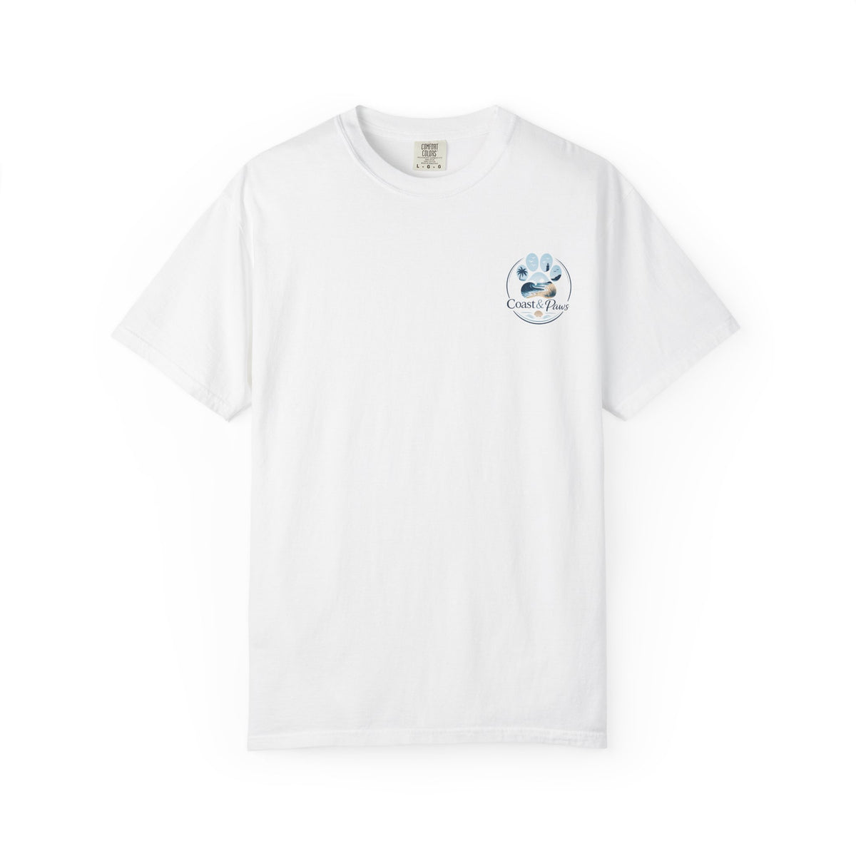 Coast & Paws Signature (Coastal Blue) Unisex Garment-Dyed T-shirt