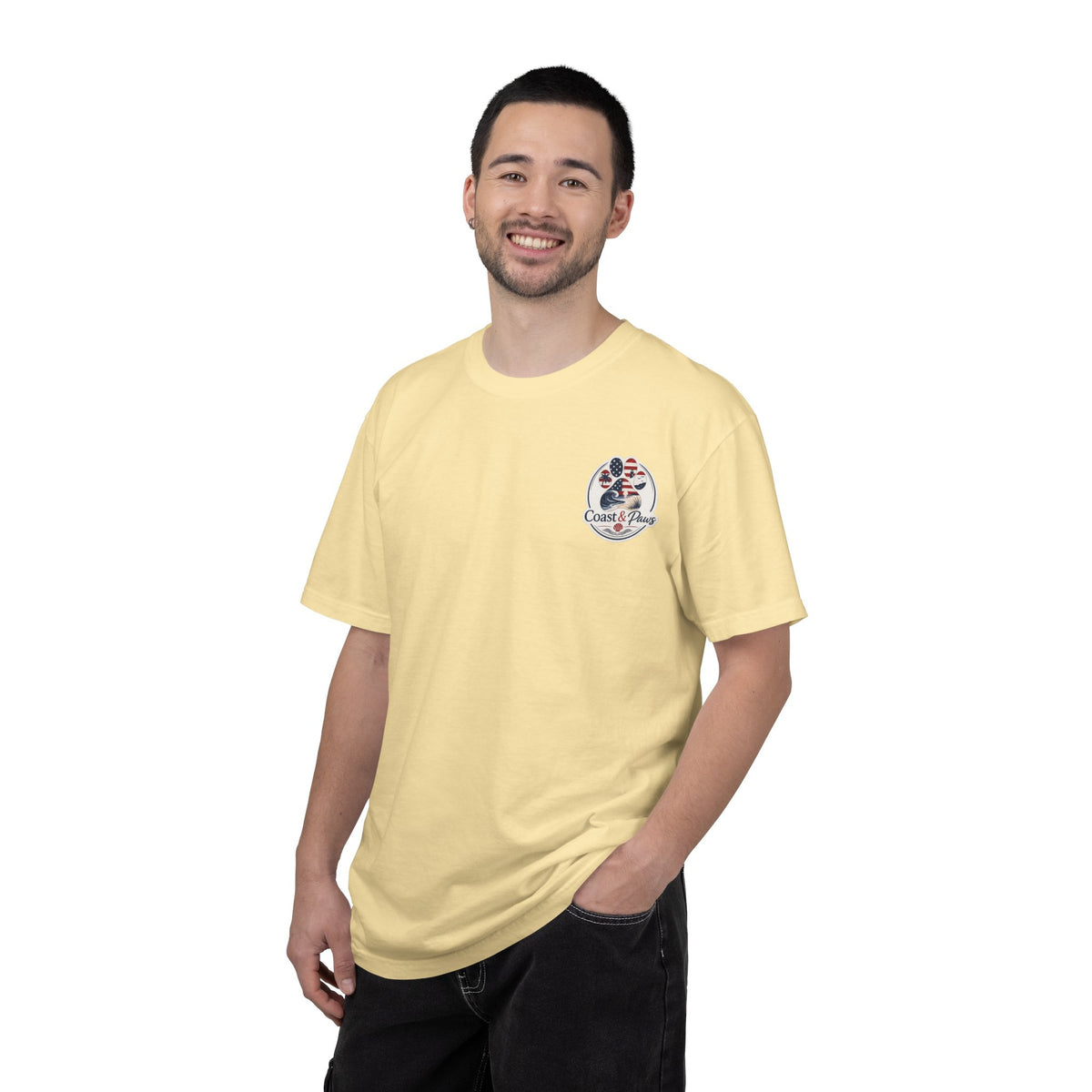 Coast & Paws Signature (Red, White & Blue) Unisex Garment-Dyed T-shirt
