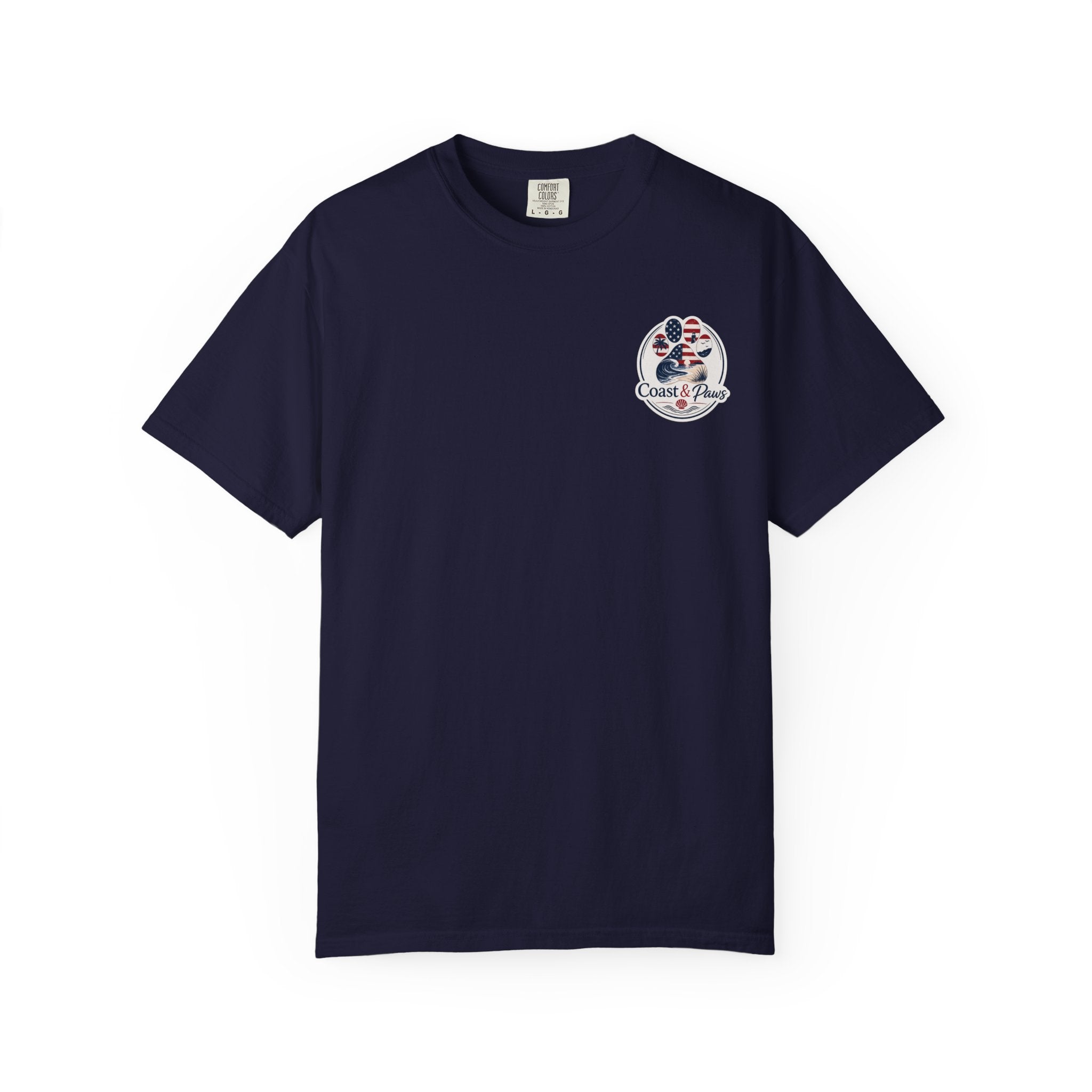Coast & Paws Signature (Red, White & Blue) Unisex Garment-Dyed T-shirt