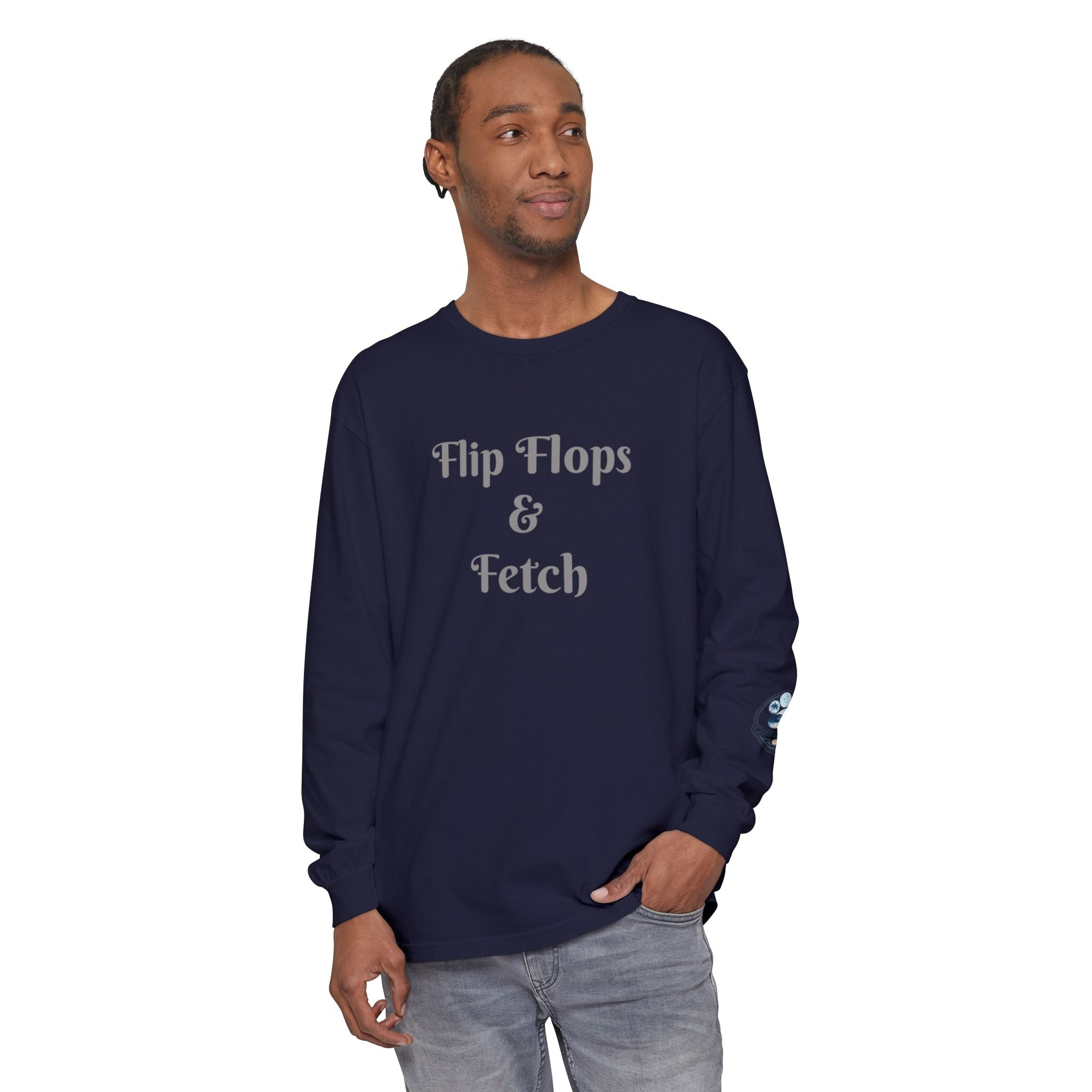 Flip Flops & Fetch Long Sleeve T-Shirt