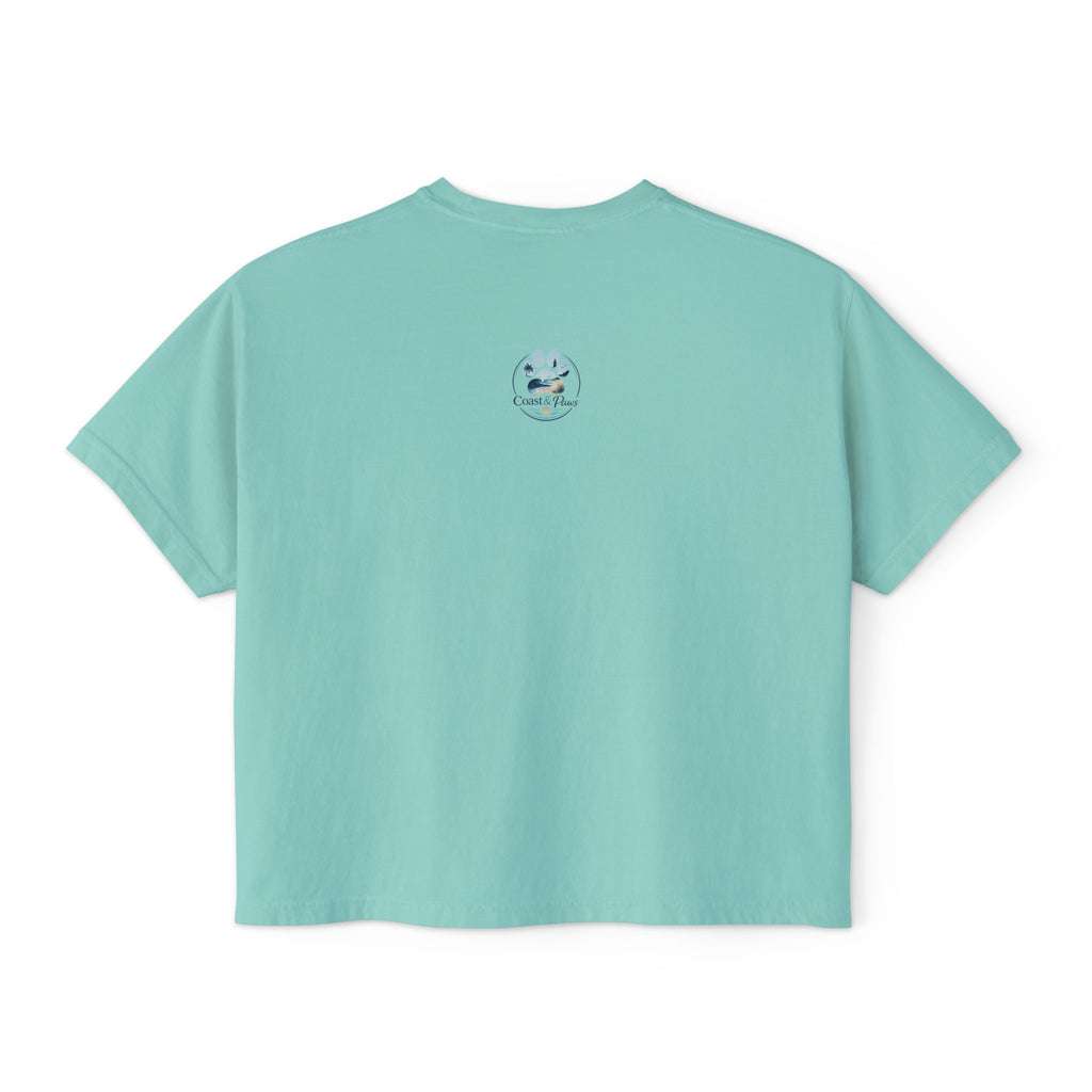 Paws, Prosecco, Repeat Boxy Tee — Crop Shirt