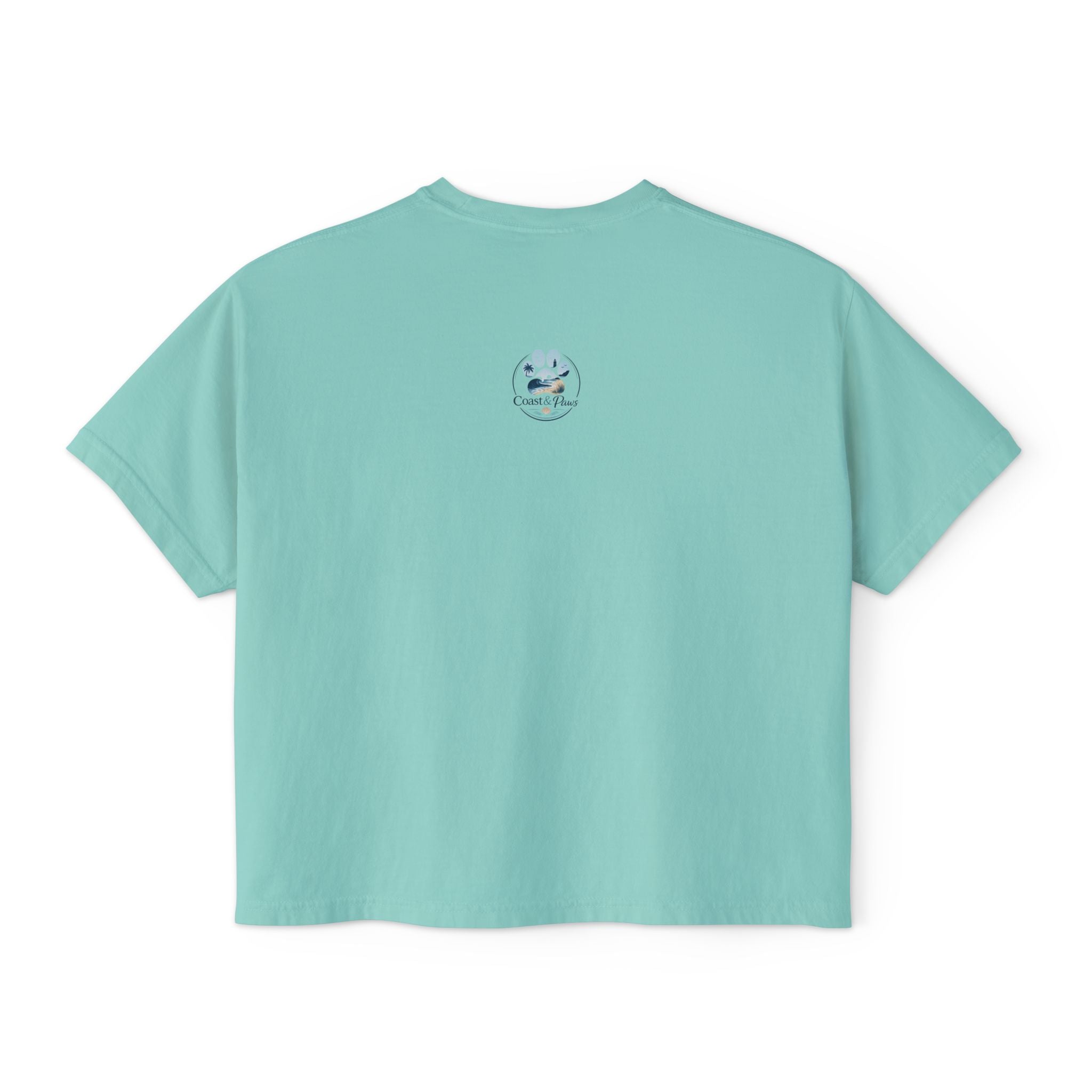 Paws, Prosecco, Repeat Boxy Tee — Crop Shirt