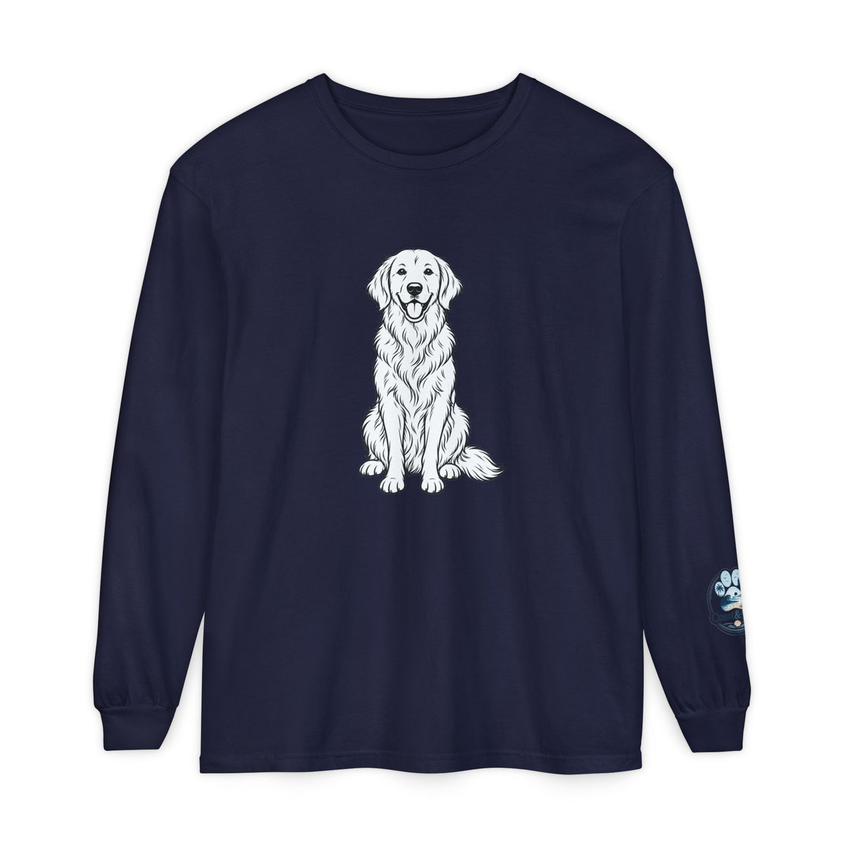 Golden Retriever Front & Back Unisex Long Sleeve Tee