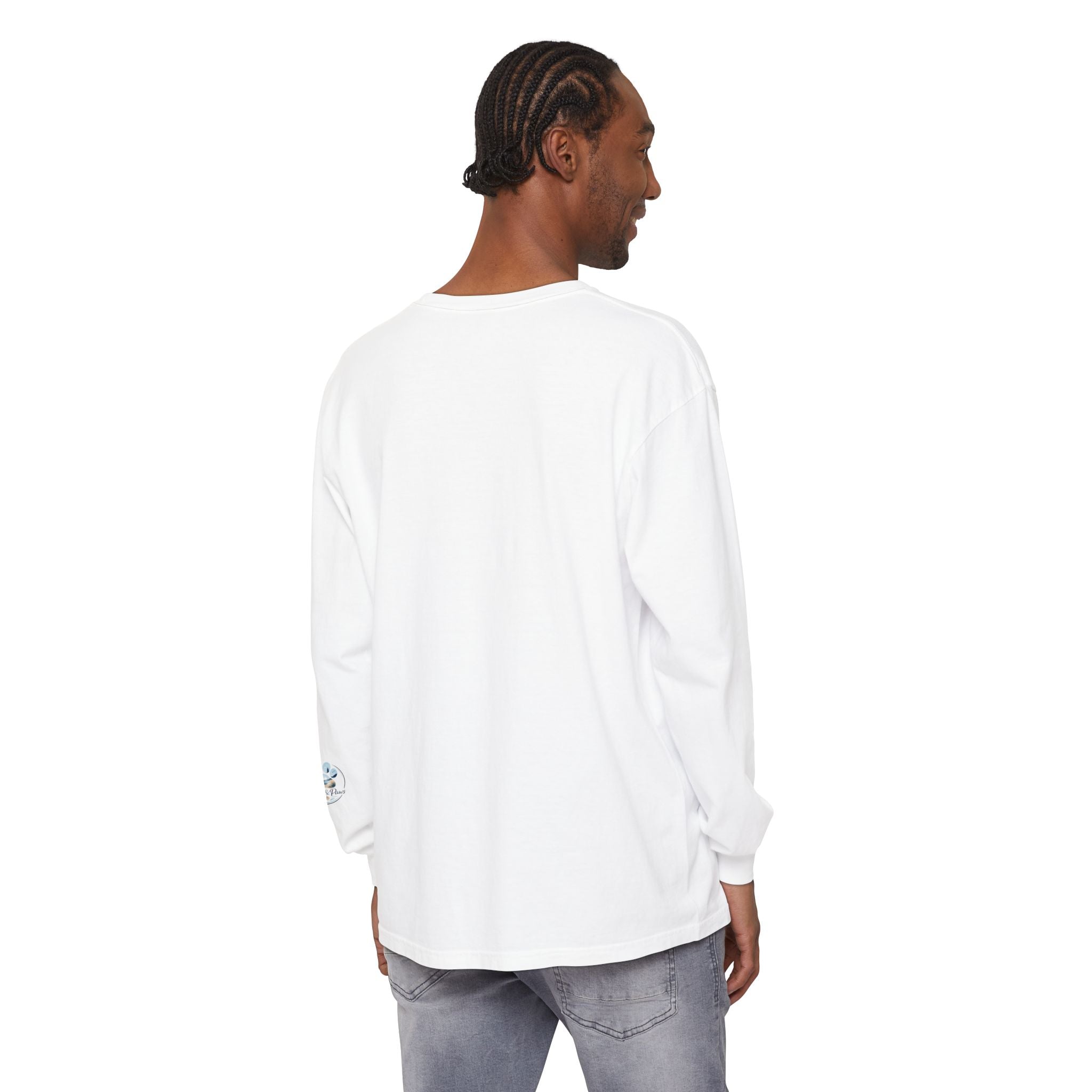 Jeep Girl Long Sleeve Tee — Fall Adventure Pumpkins & Dog Graphic