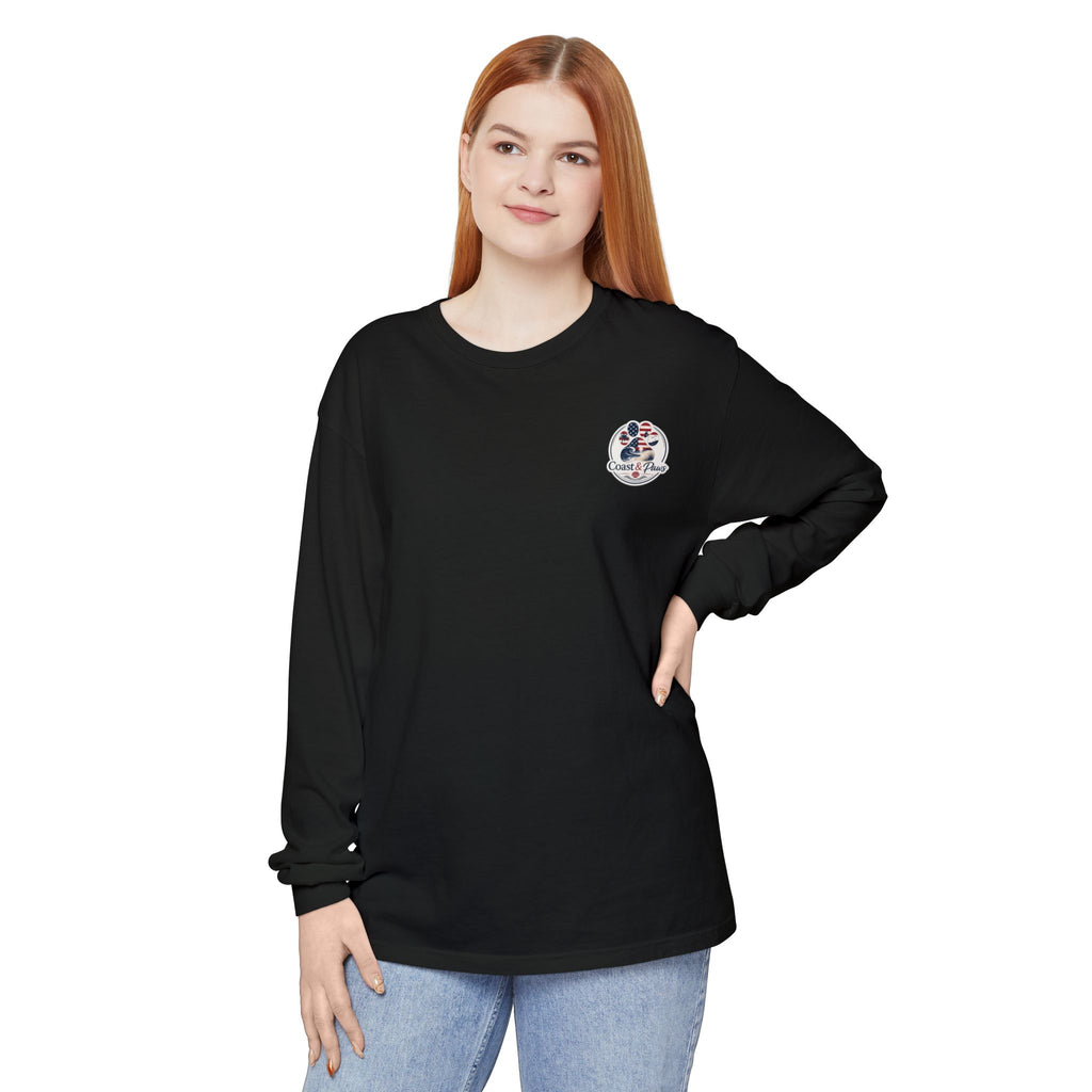 Patriotic Coast & Paws Signature Long Sleeve T‑Shirt