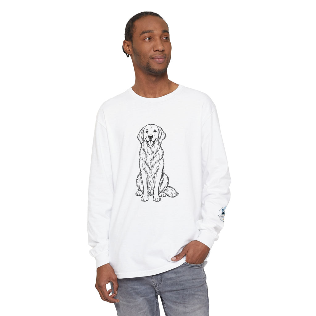Golden Retriever Front & Back Unisex Long Sleeve Tee