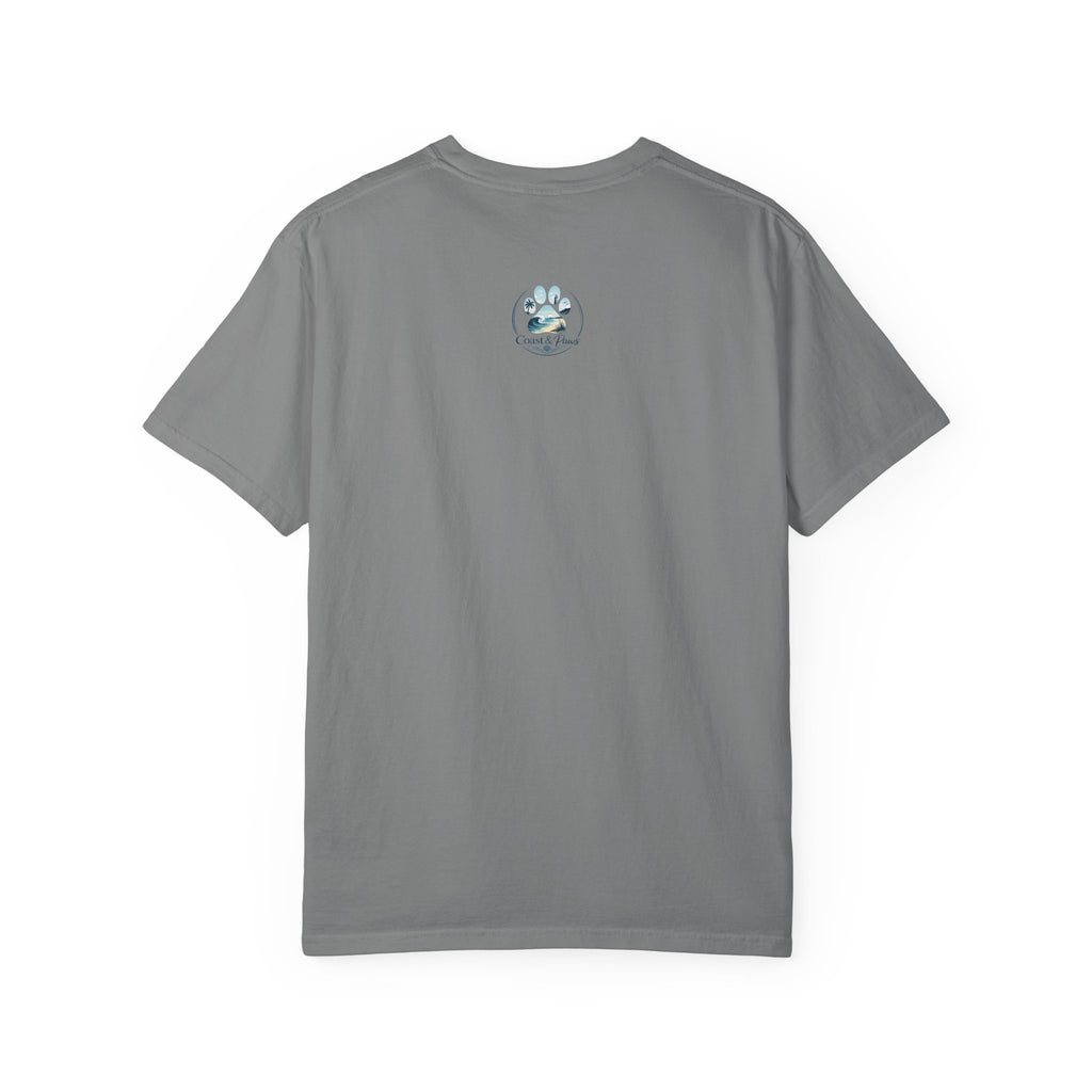 Treat Dealer Beach T-Shirt — Cute Dog Paw Surf Graphic