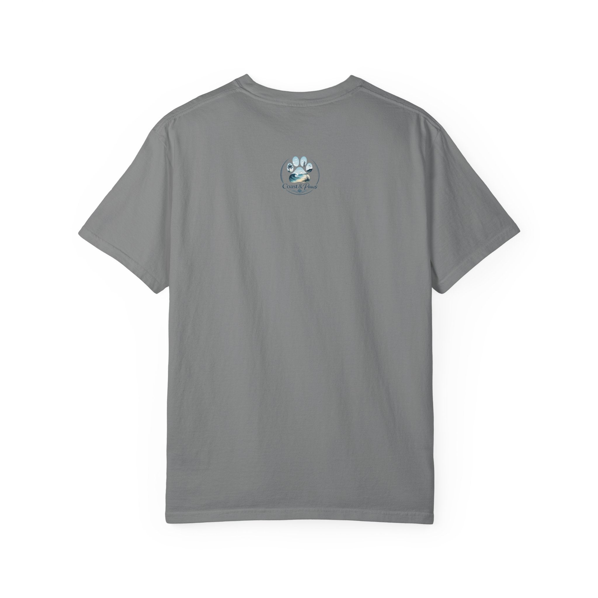 Treat Dealer Beach T-Shirt — Cute Dog Paw Surf Graphic