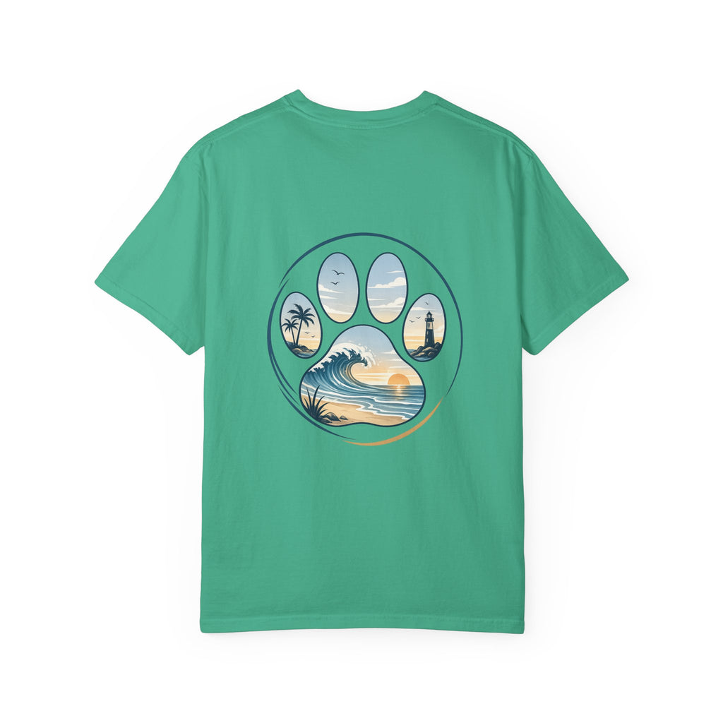 Coast & Paws Signature (Coastal Blue) Unisex Garment-Dyed T-shirt
