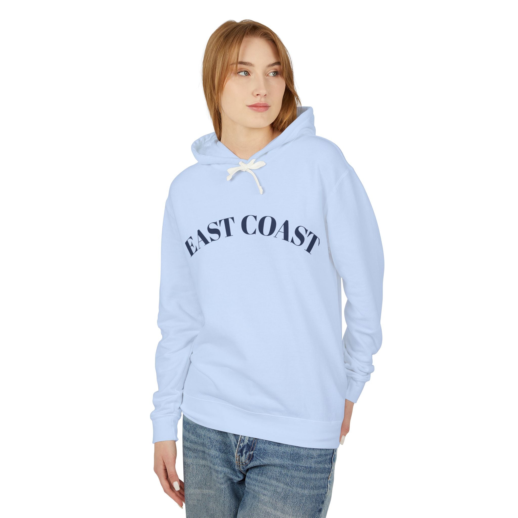 East Coast Hoodie — Nautical Varsity Graphic Lightweight Pullover