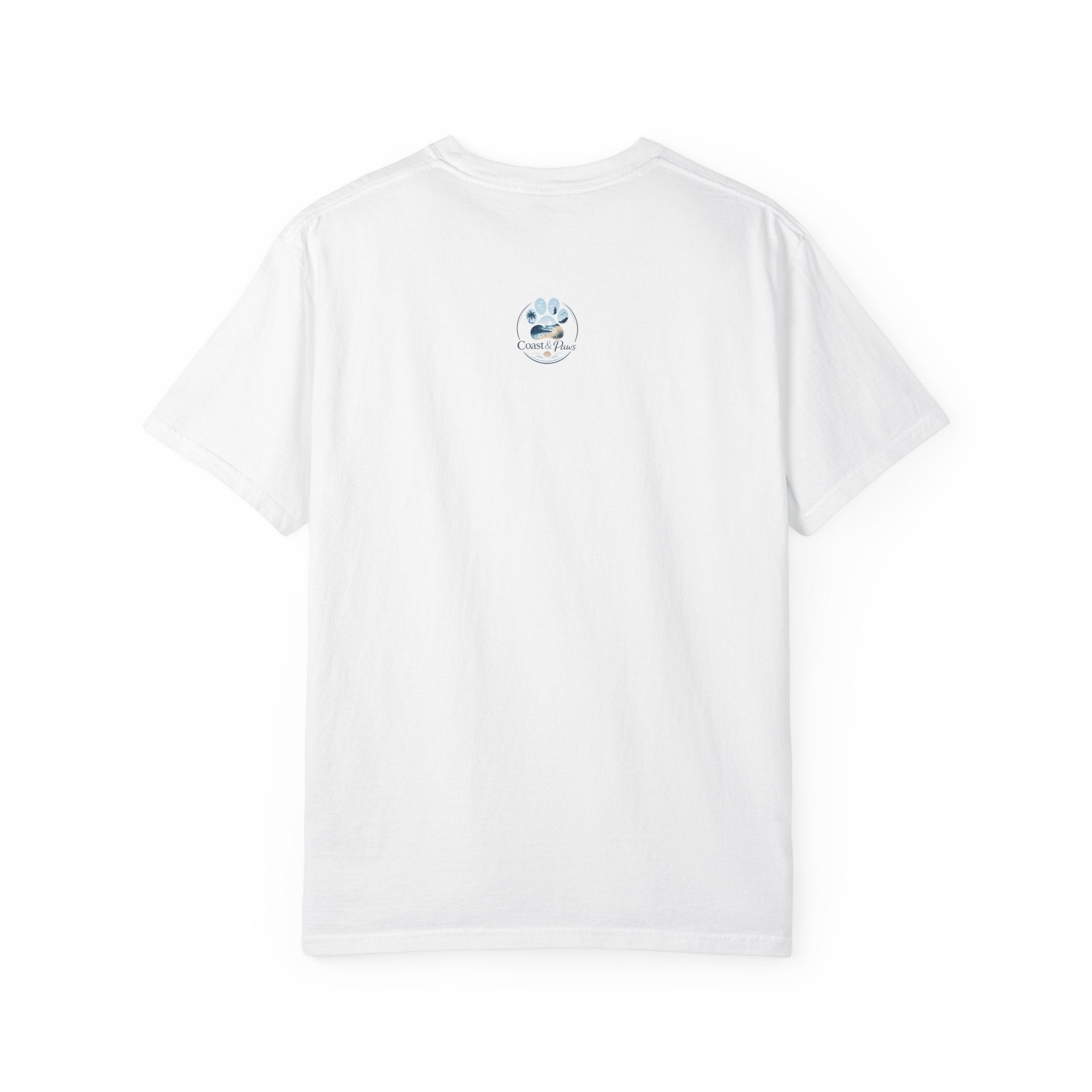 Sunset Paw Tee — Beach Wave Paw Print Unisex Comfort Colors T-Shirt