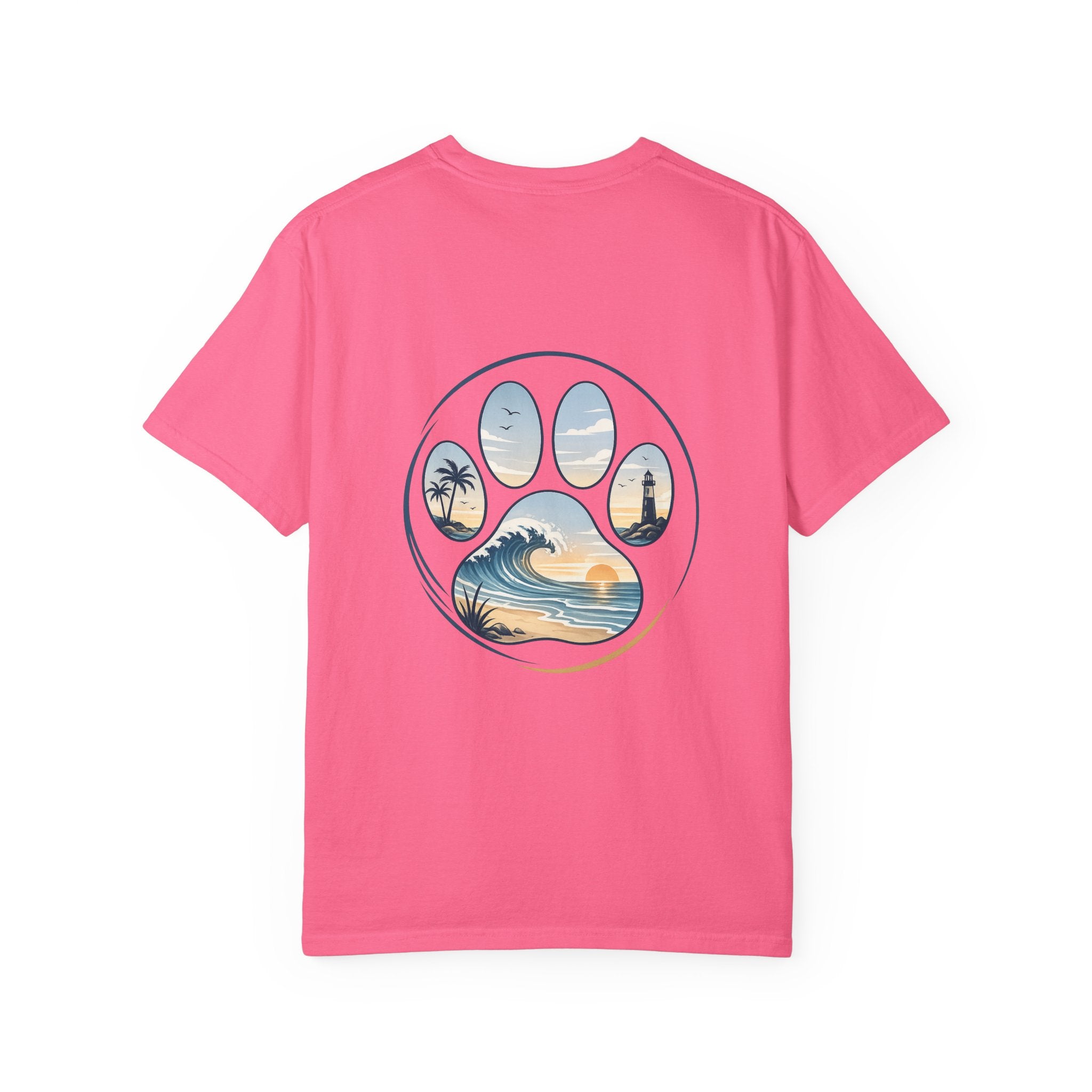 Coast & Paws Signature (Coastal Blue) Unisex Garment-Dyed T-shirt