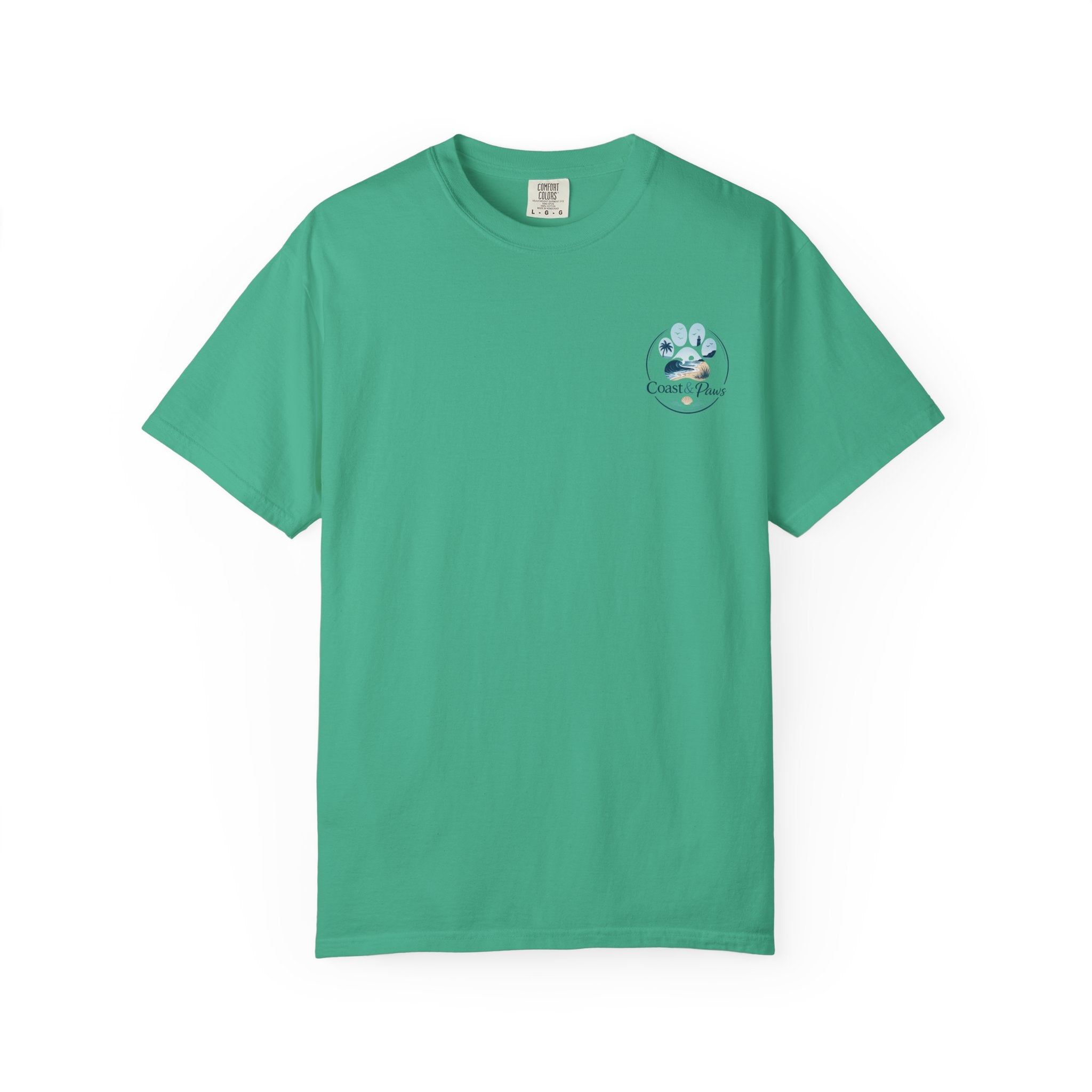 Coast & Paws Signature (Coastal Blue) Unisex Garment-Dyed T-shirt