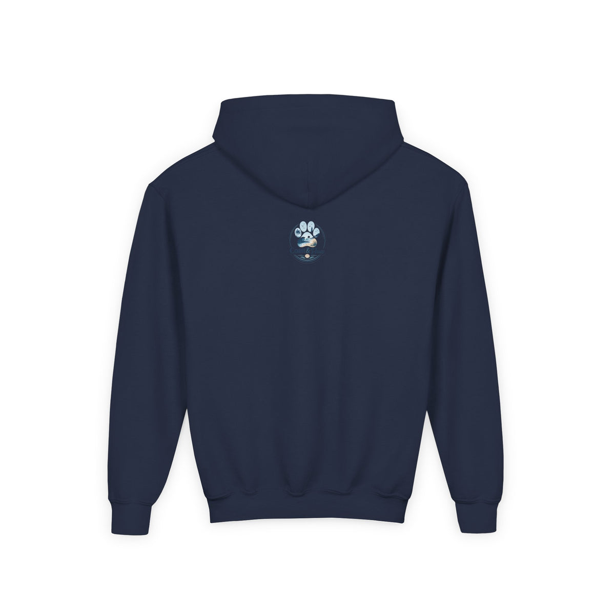 Youth Hoodie — "Sea Side Nap" Cat Beach Graphic Sweatshirt