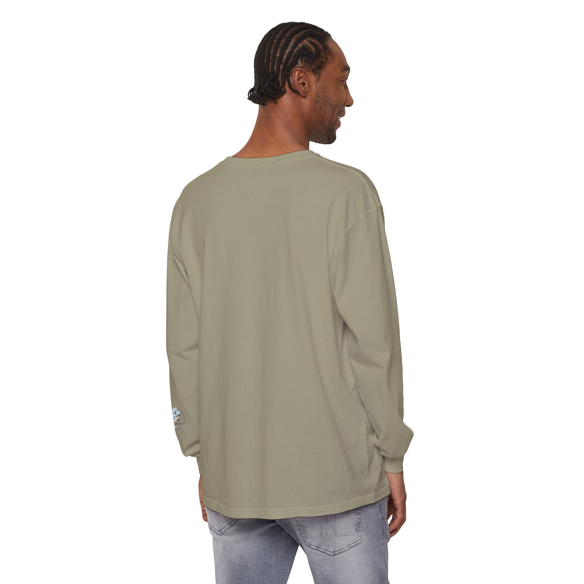 Jeep Girl Long Sleeve Tee — Fall Adventure Pumpkins & Dog Graphic
