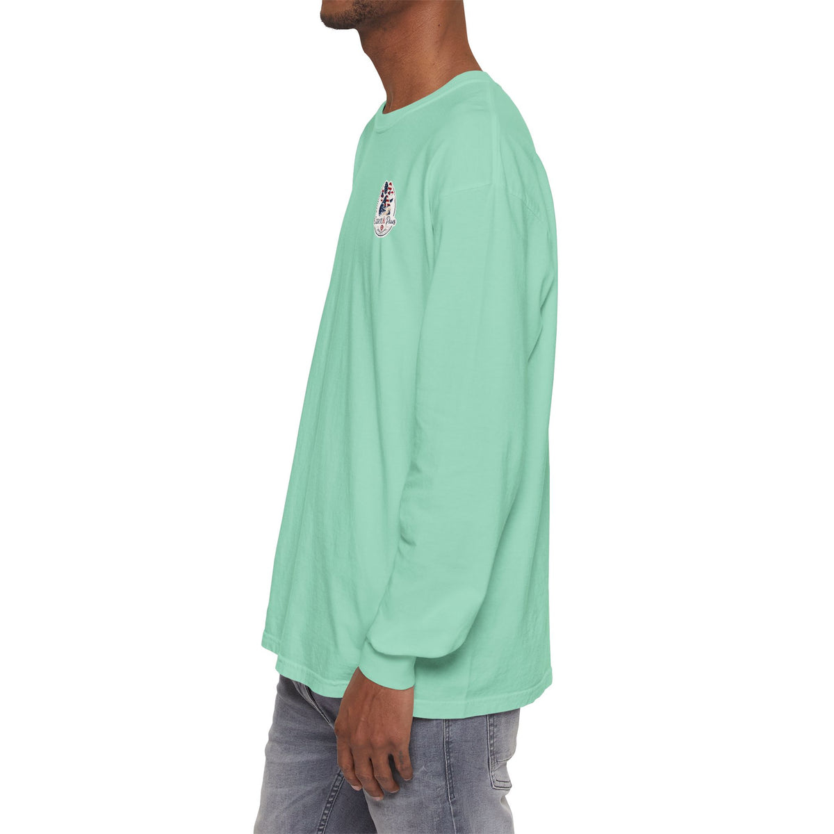 Patriotic Coast & Paws Signature Long Sleeve T‑Shirt