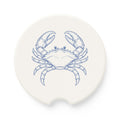 Crab Illustration Soapstone Car Coaster