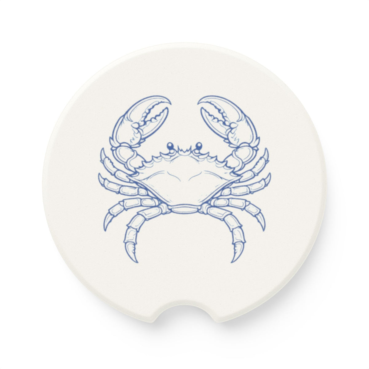 Crab Illustration Soapstone Car Coaster