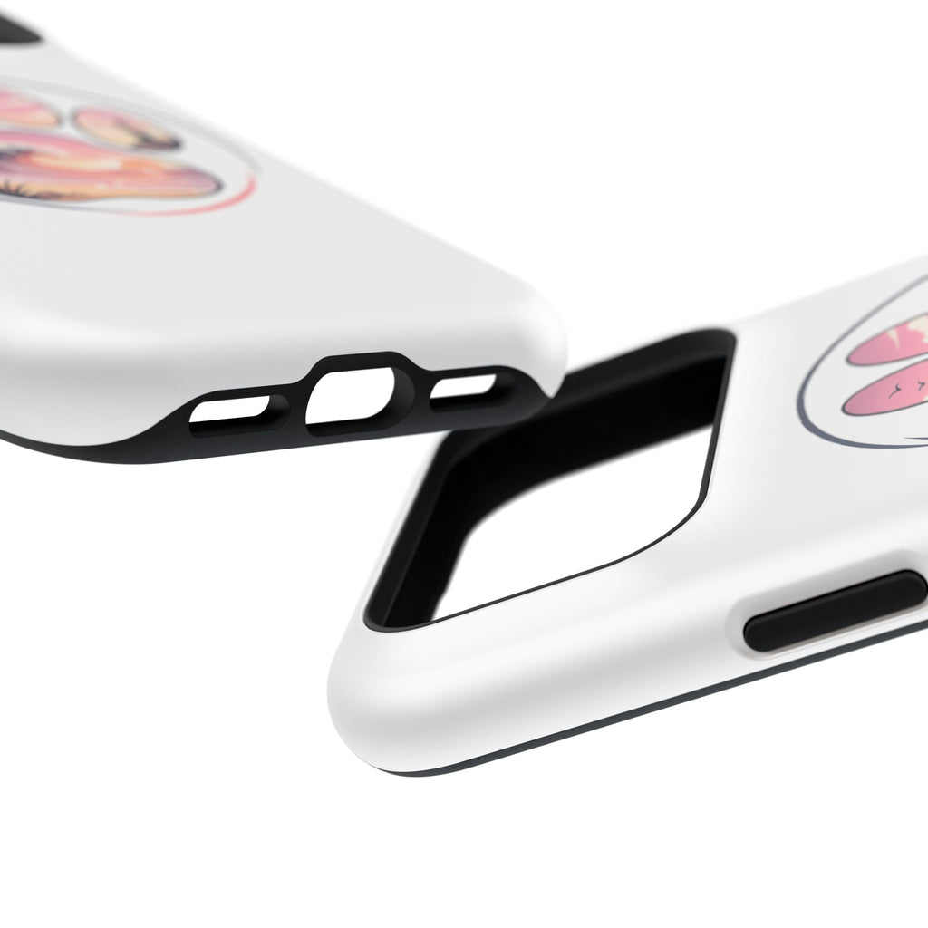 Beach Paw Phone Case — Impact-Resistant Tropical Paw Print iPhone Cover