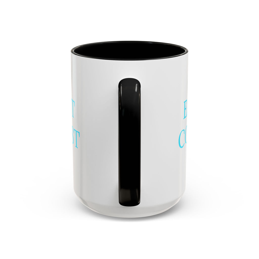 EAST Coast Coffee Mug — Coastal Blue Accent Ceramic Mug (11/15oz)