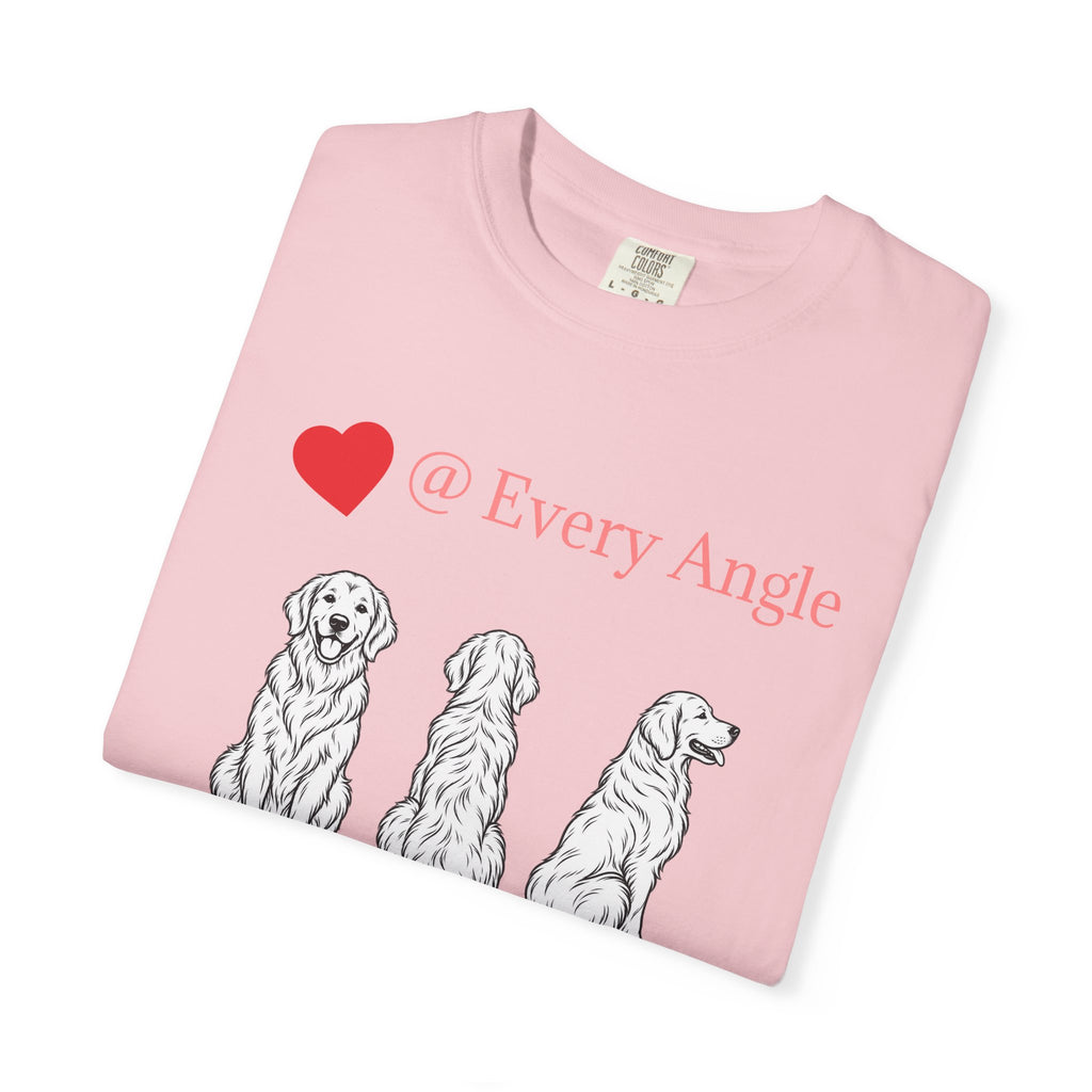 Golden Retriever Love T-Shirt — “@ Every Angle” Dog Portrait Tee - We can Customize with your dog breed