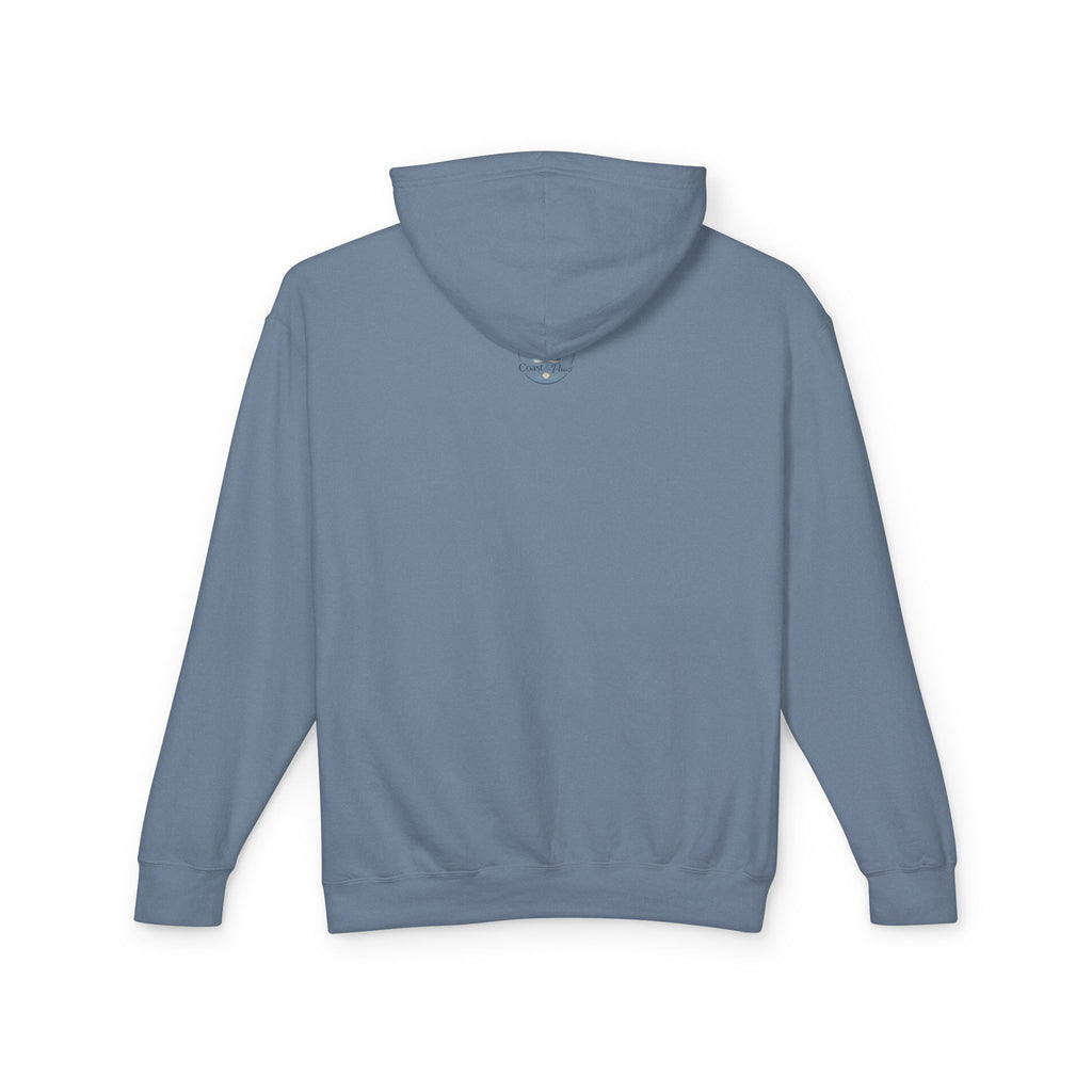 Beach Bum Dog Mom Hoodie — Paw Print Lightweight Comfort Colors Hooded Sweatshirt