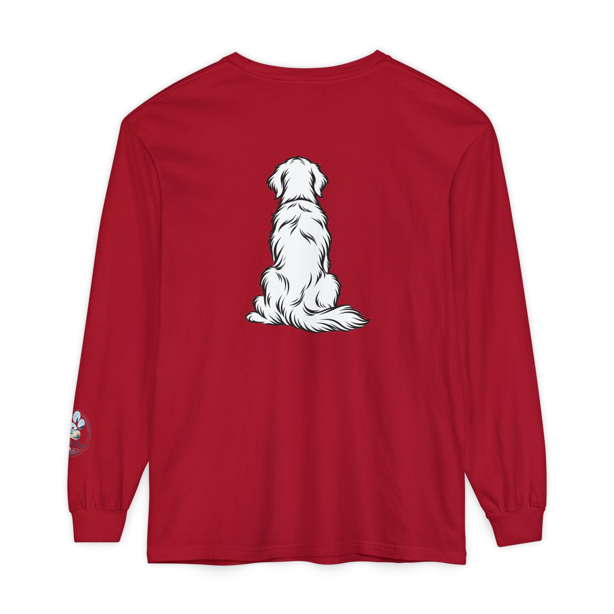 Golden Retriever Front & Back Unisex Long Sleeve Tee