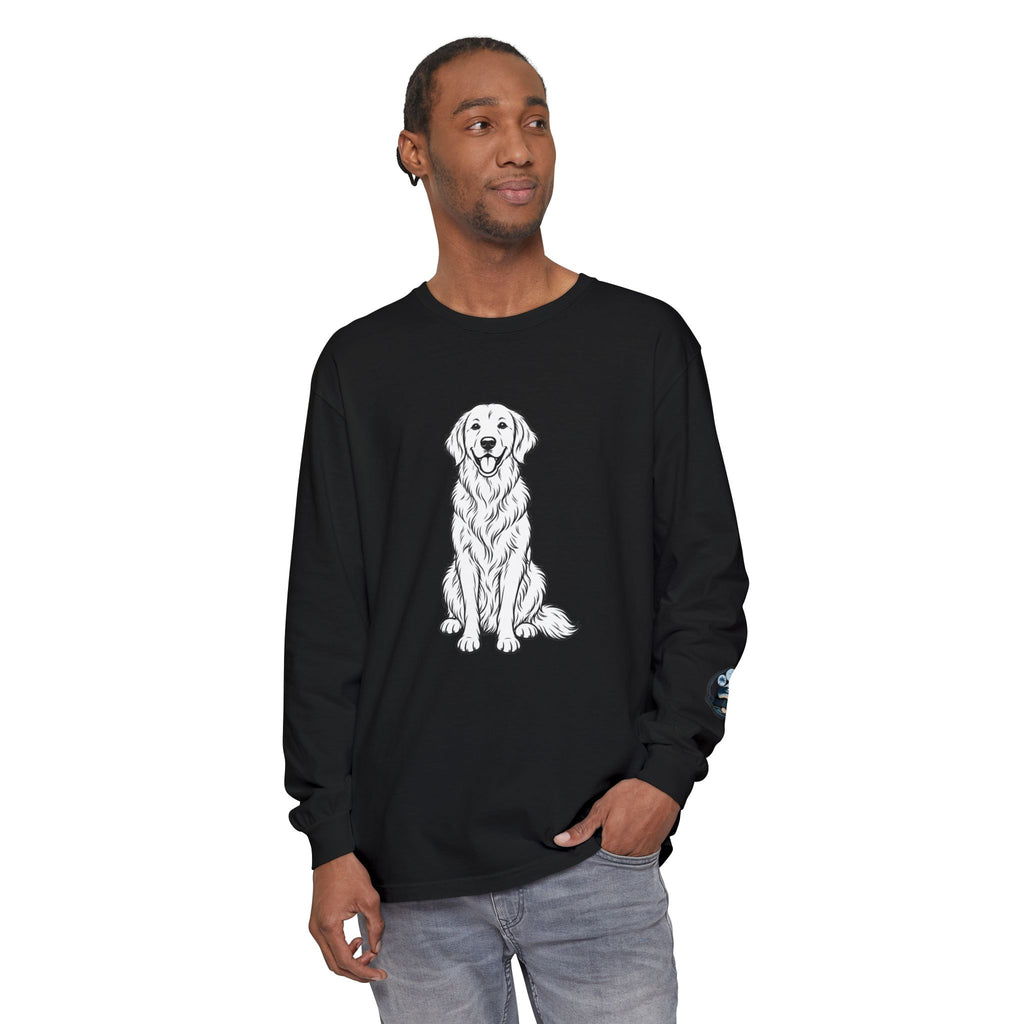 Golden Retriever Front & Back Unisex Long Sleeve Tee