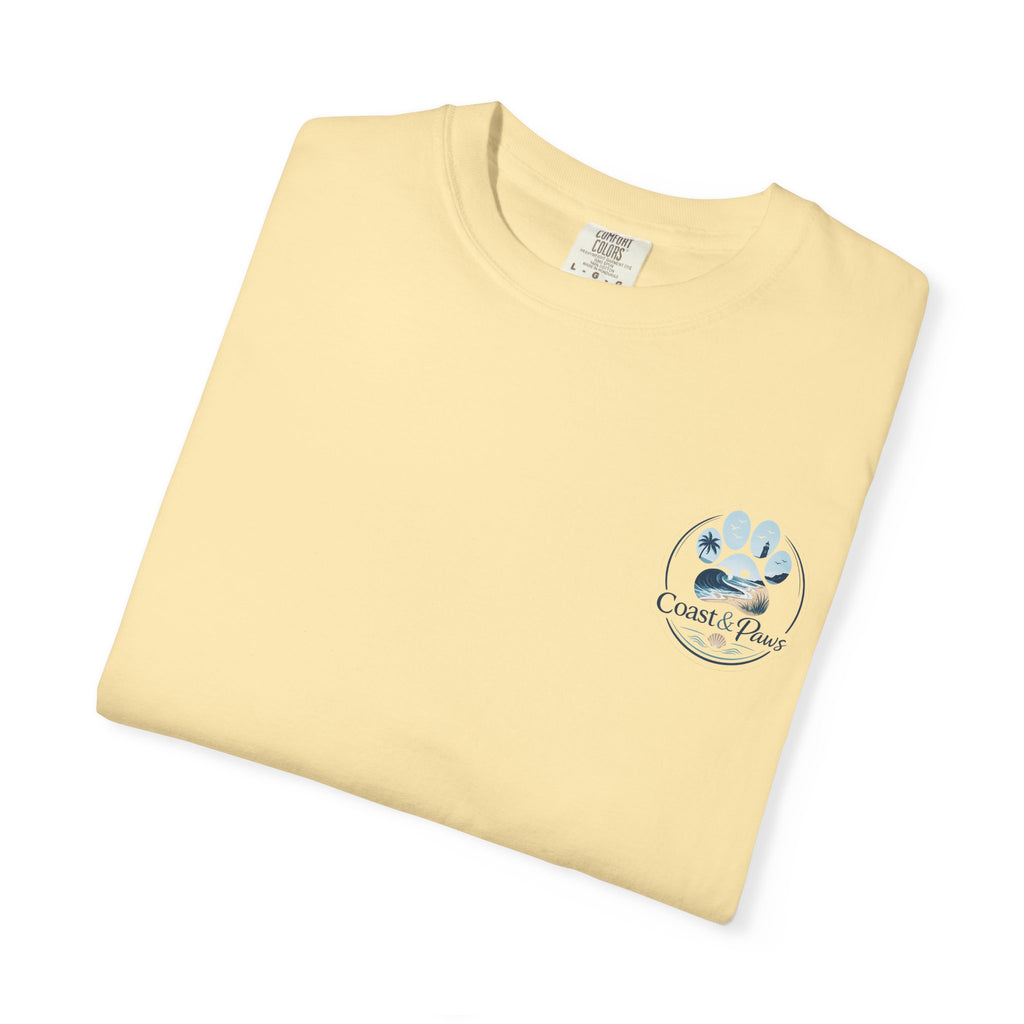 Coast & Paws Signature (Coastal Blue) Unisex Garment-Dyed T-shirt