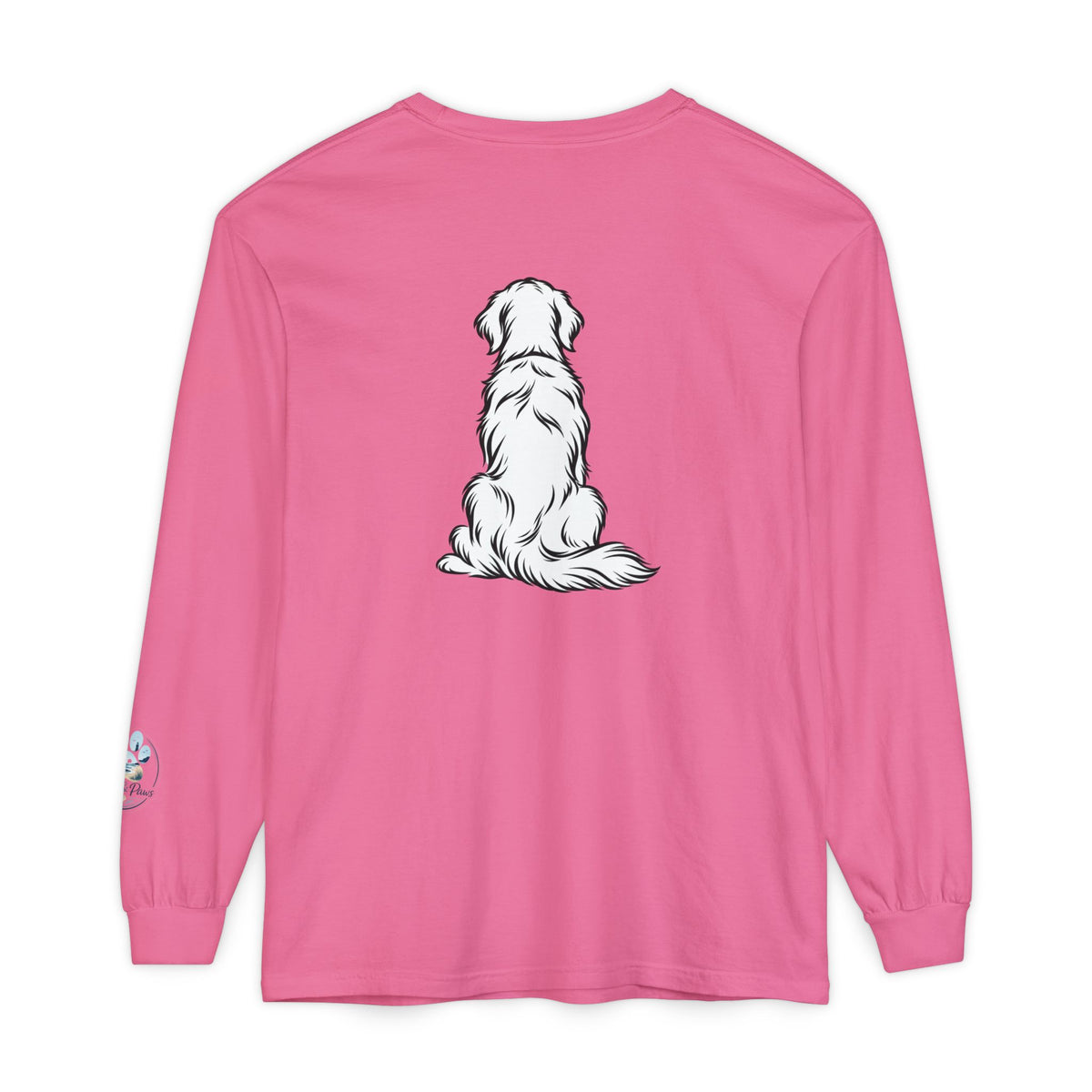Golden Retriever Front & Back Unisex Long Sleeve Tee