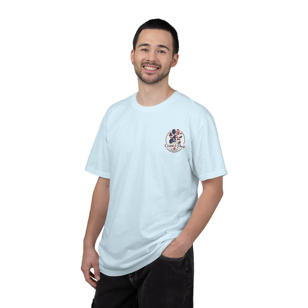 Coast & Paws Signature (Red, White & Blue) Unisex Garment-Dyed T-shirt