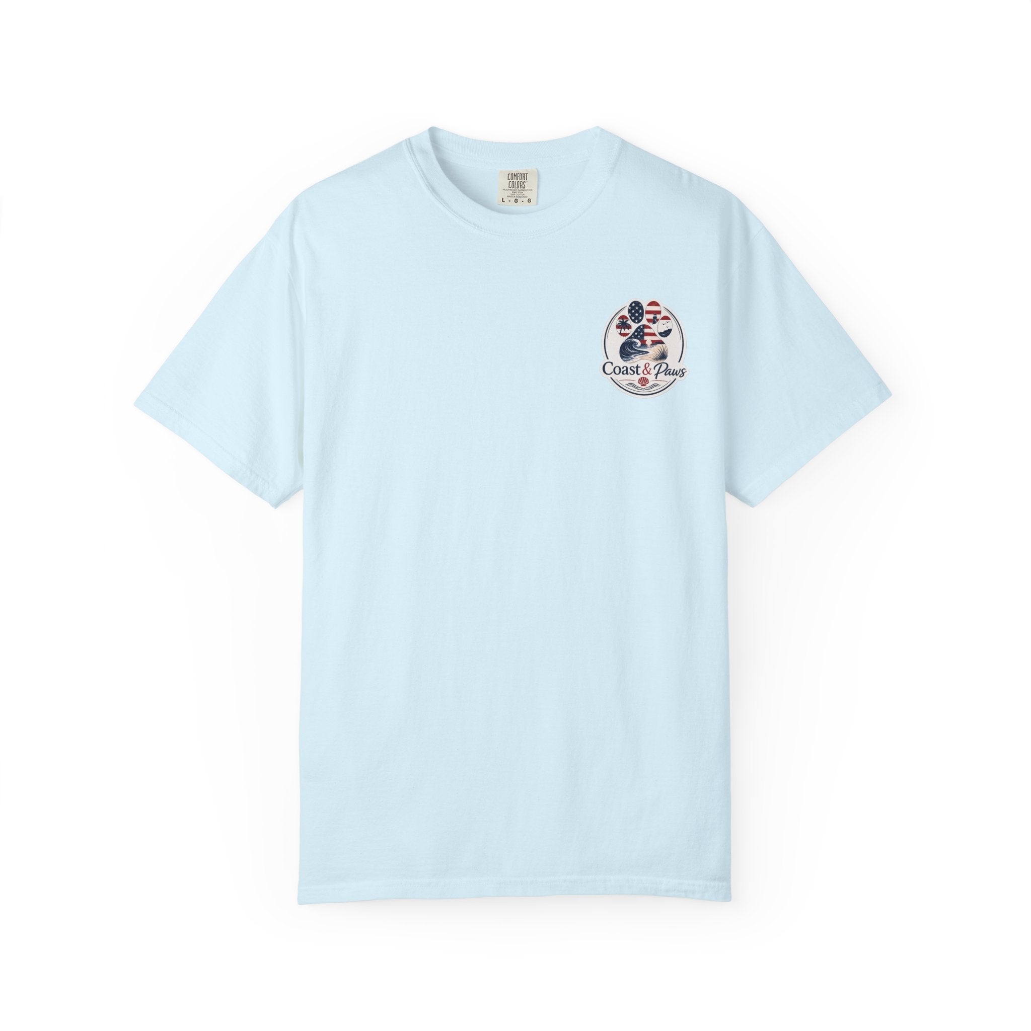 Coast & Paws Signature (Red, White & Blue) Unisex Garment-Dyed T-shirt