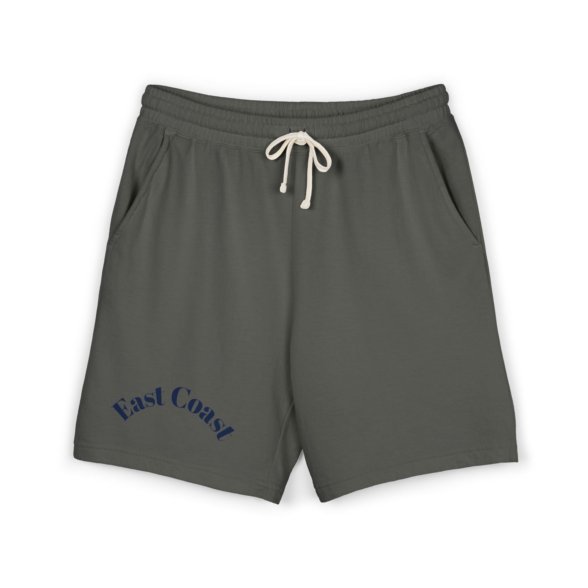 East Coast Graphic Sweat Shorts — Lightweight Garment-Dyed Fleece