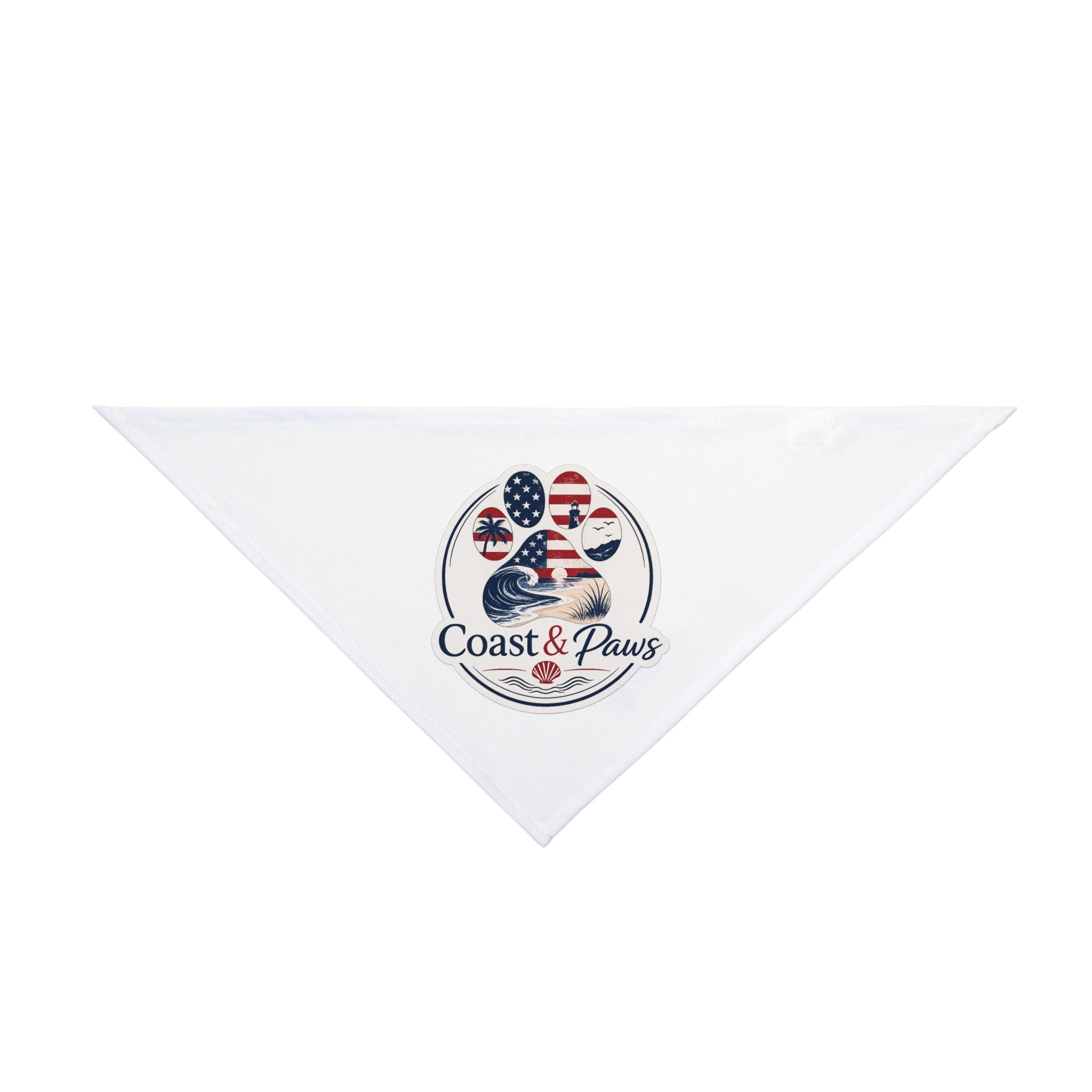 Coast & Paws Patriotic Pet Bandana — Americana Flag Beach Dog Bandana