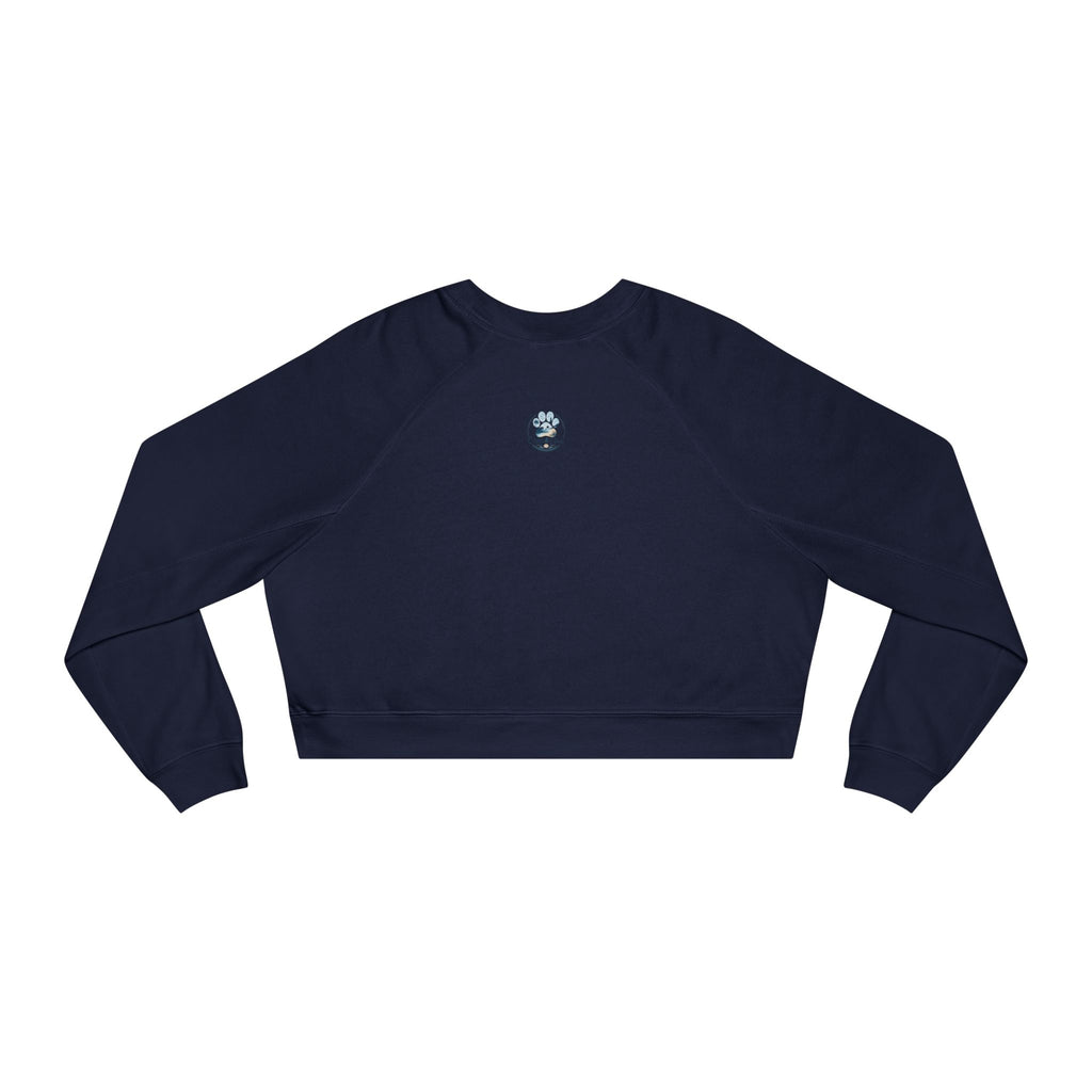 Cropped Pullover – Golden Retriever Beach "Sip Happens My Dog Understands" Graphic