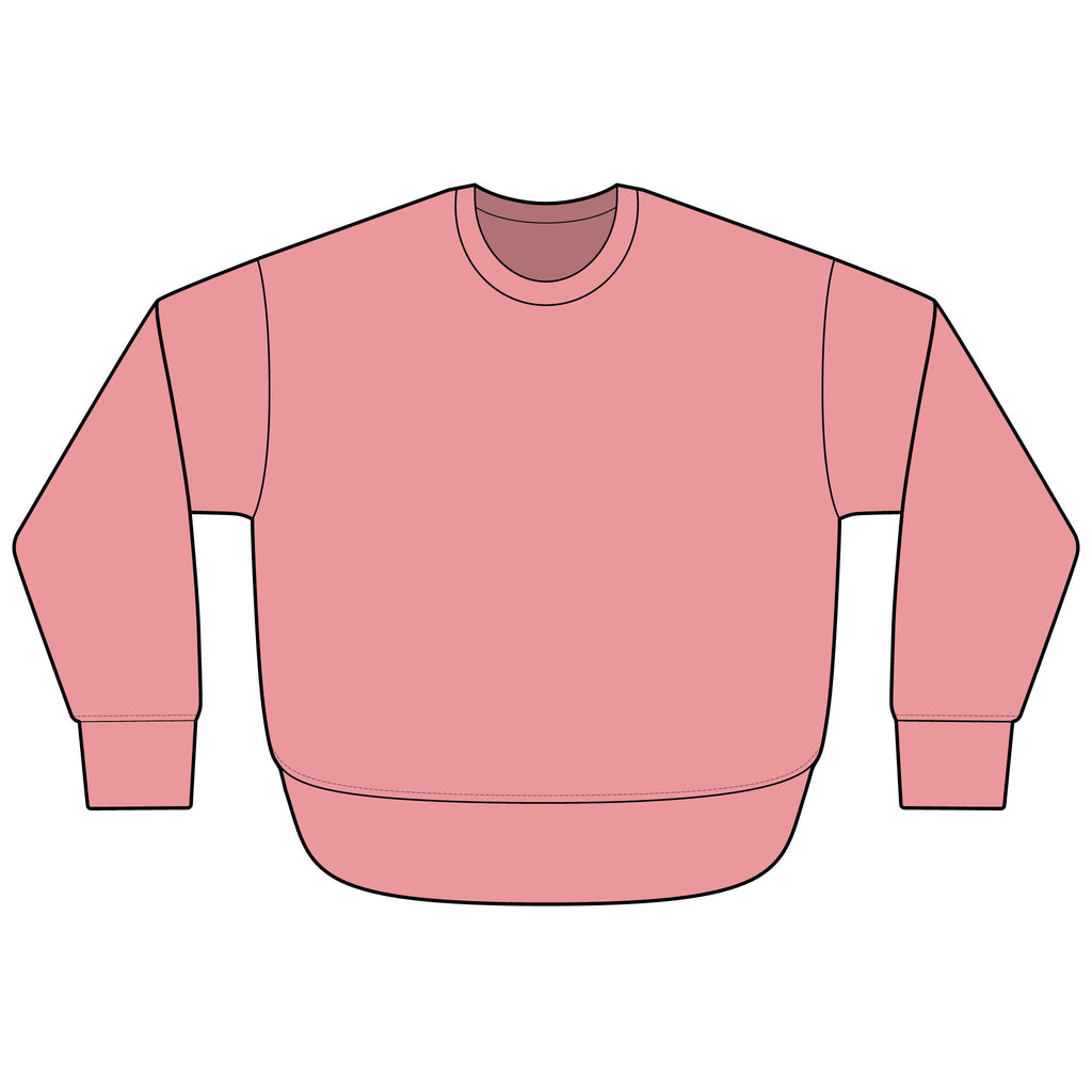 Cool Breezes & Sunsets Soft & Cozy Weekend Fleece Sweatshirt - Raw Edges
