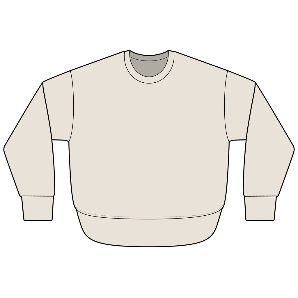 Cool Breezes & Sunsets Soft & Cozy Weekend Fleece Sweatshirt - Raw Edges