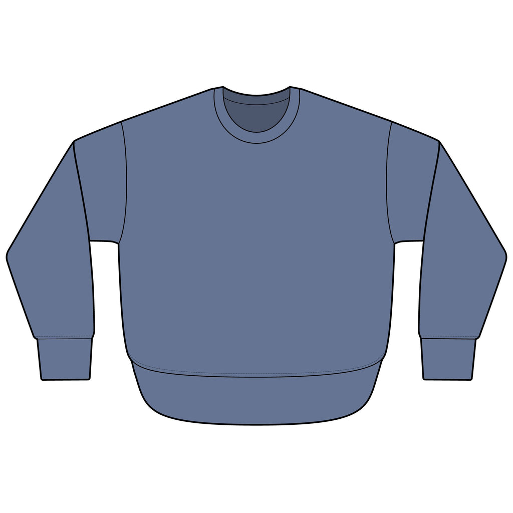 Cool Breezes & Sunsets Soft & Cozy Weekend Fleece Sweatshirt - Raw Edges
