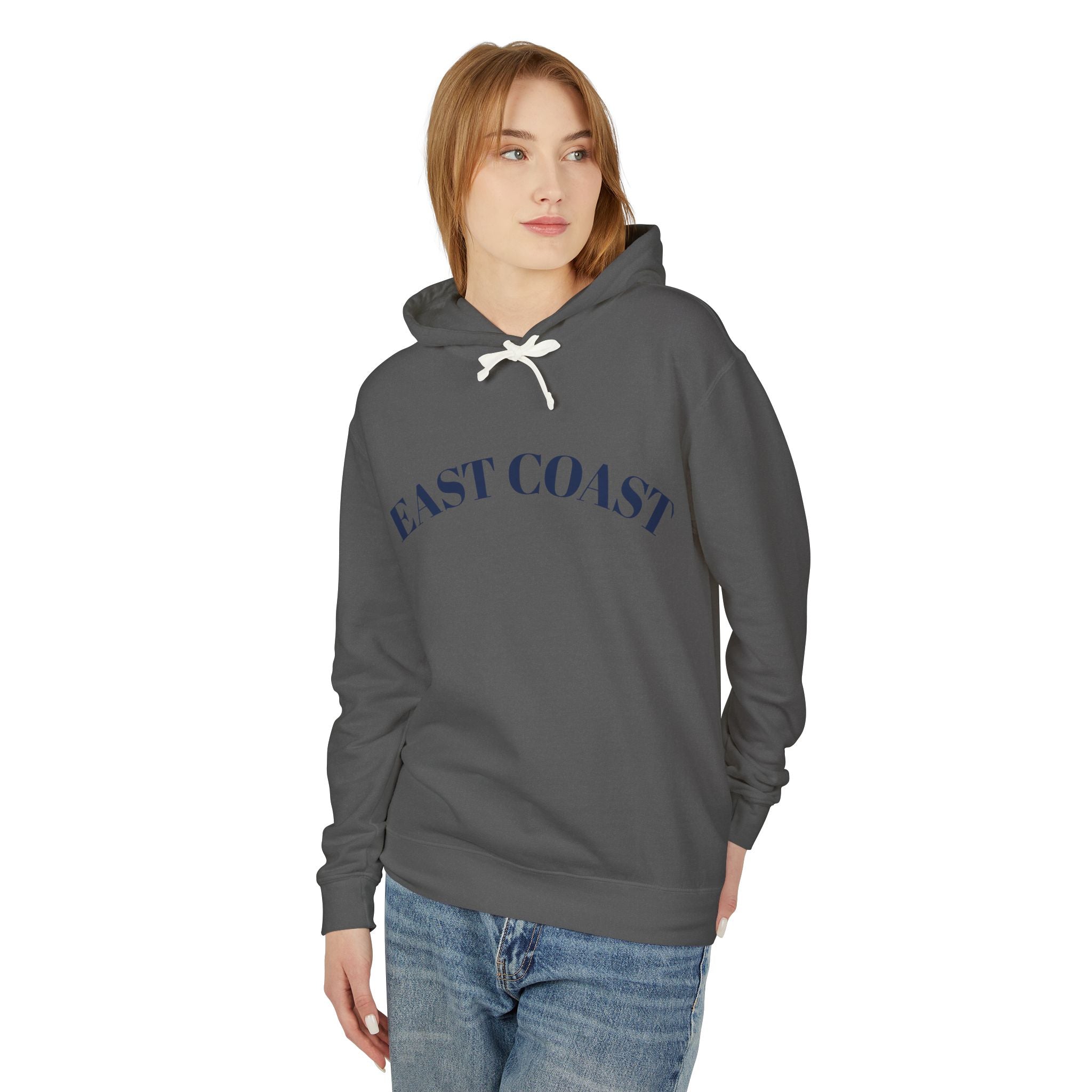 East Coast Hoodie — Nautical Varsity Graphic Lightweight Pullover