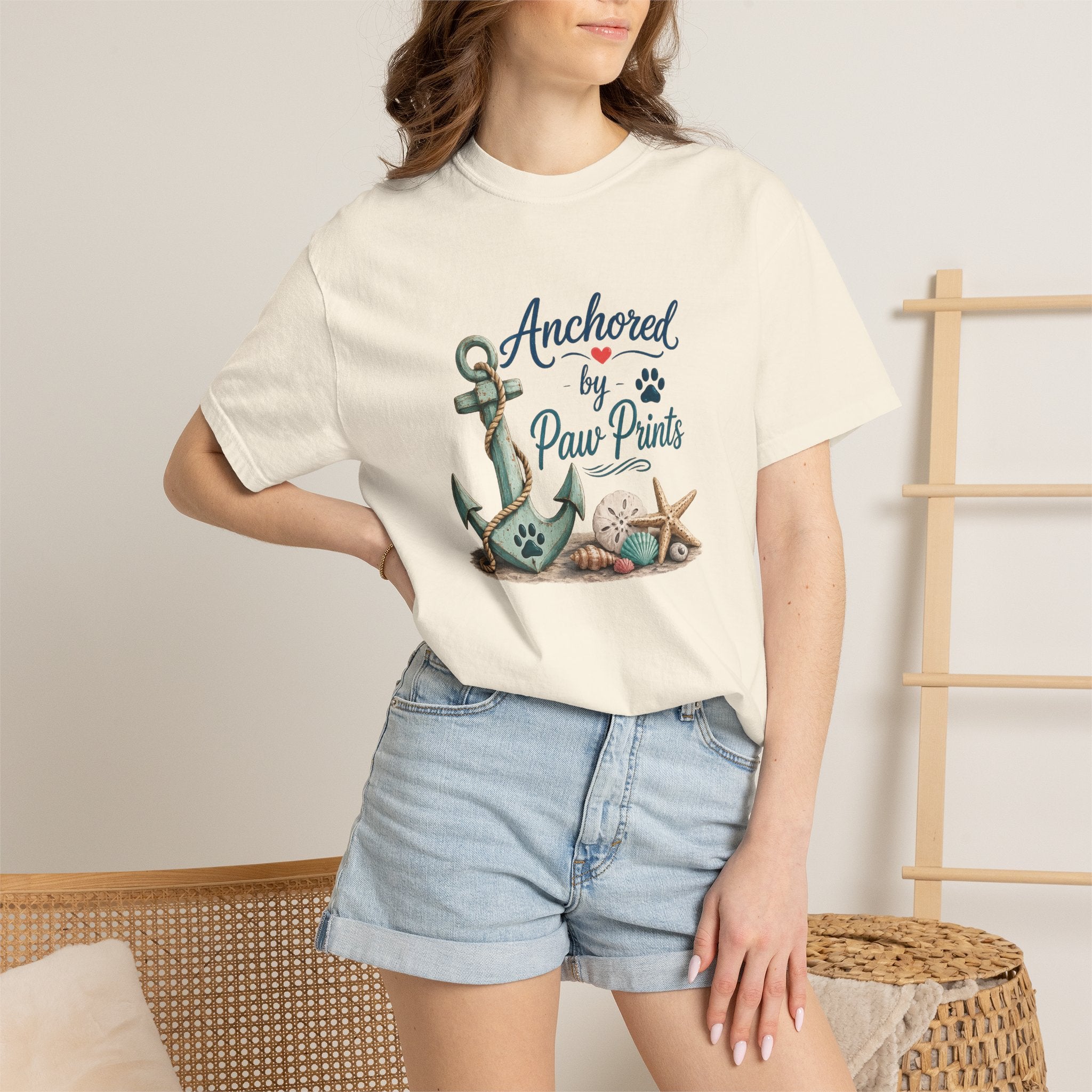 Anchored by Paw Prints  Unisex T-Shirt