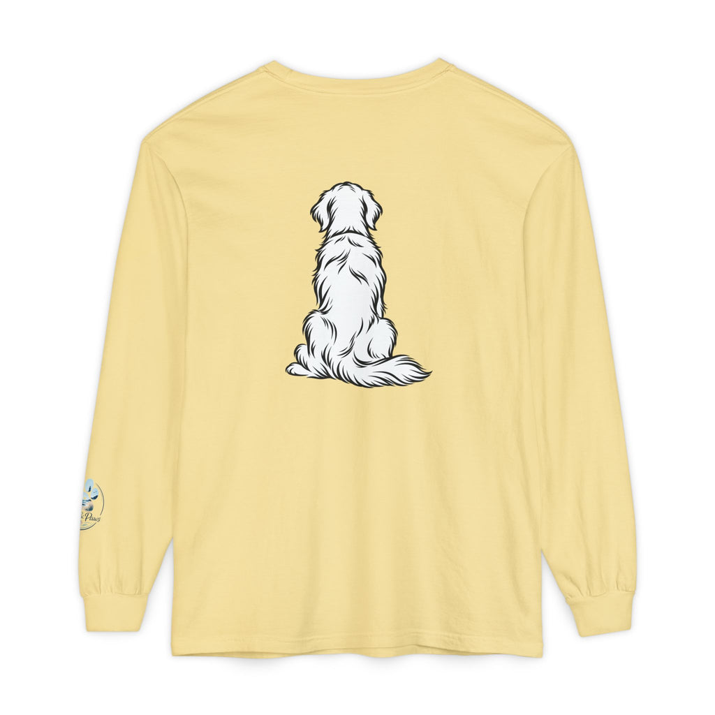 Golden Retriever Front & Back Unisex Long Sleeve Tee