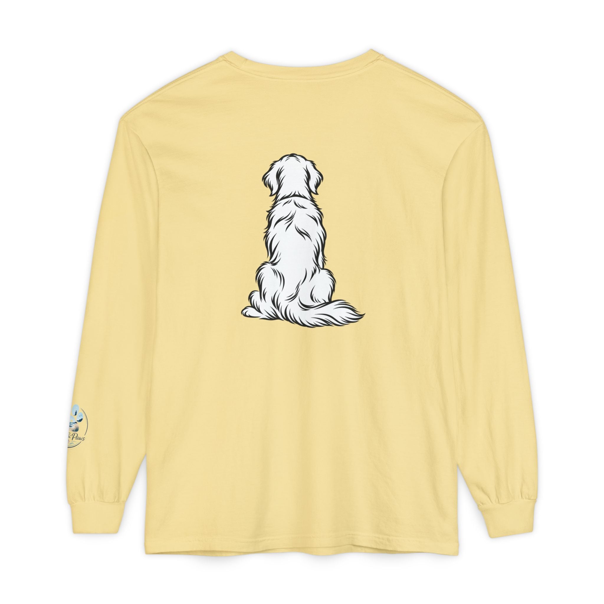 Golden Retriever Front & Back Unisex Long Sleeve Tee