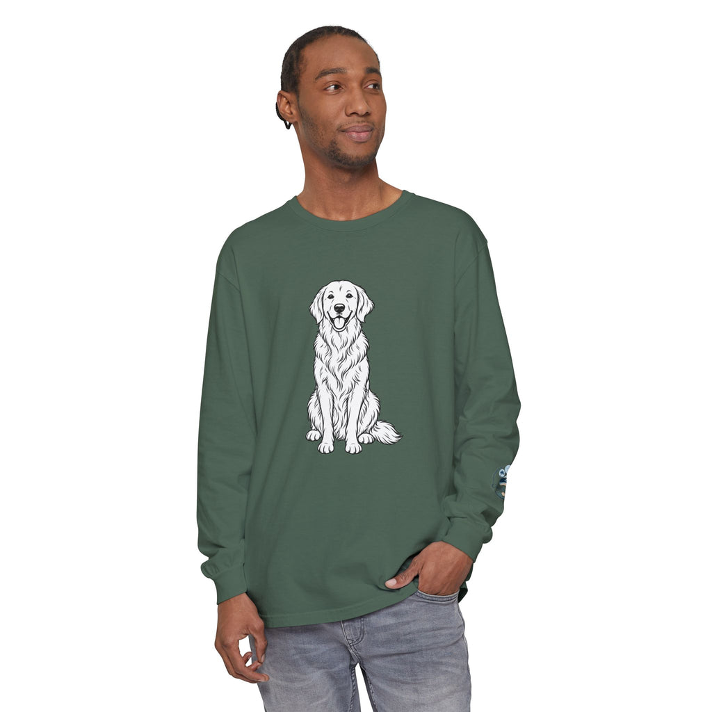 Golden Retriever Front & Back Unisex Long Sleeve Tee
