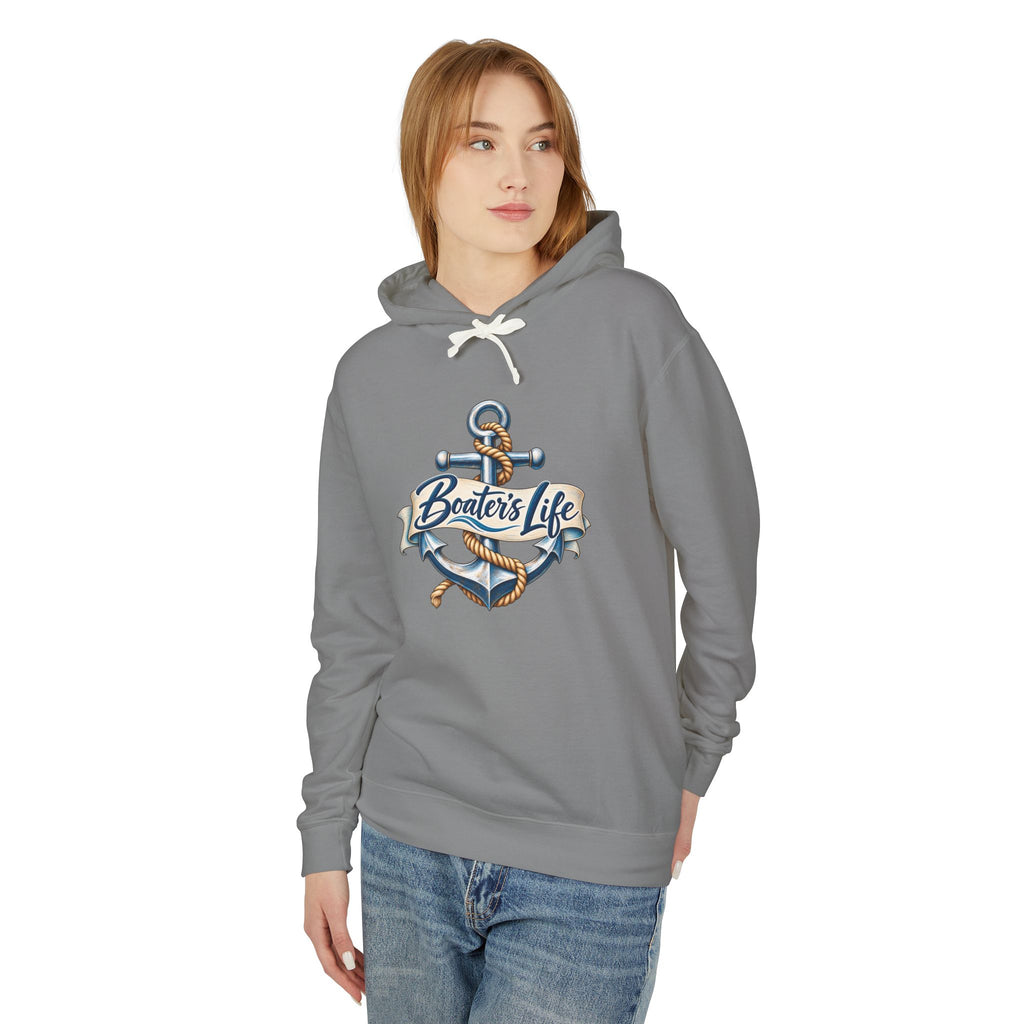 Boater's Life Anchor Unisex Hoodie — Nautical Boat Lover Lightweight Sweatshirt