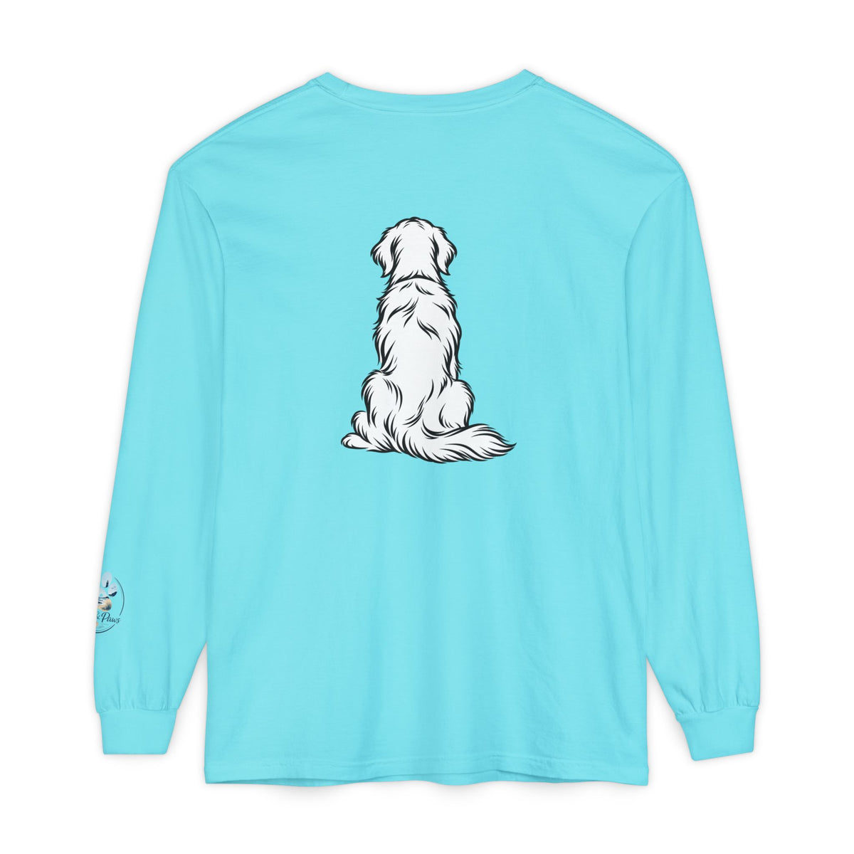 Golden Retriever Front & Back Unisex Long Sleeve Tee