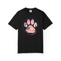 Sunset Paw Tee — Beach Wave Paw Print Unisex Comfort Colors T-Shirt